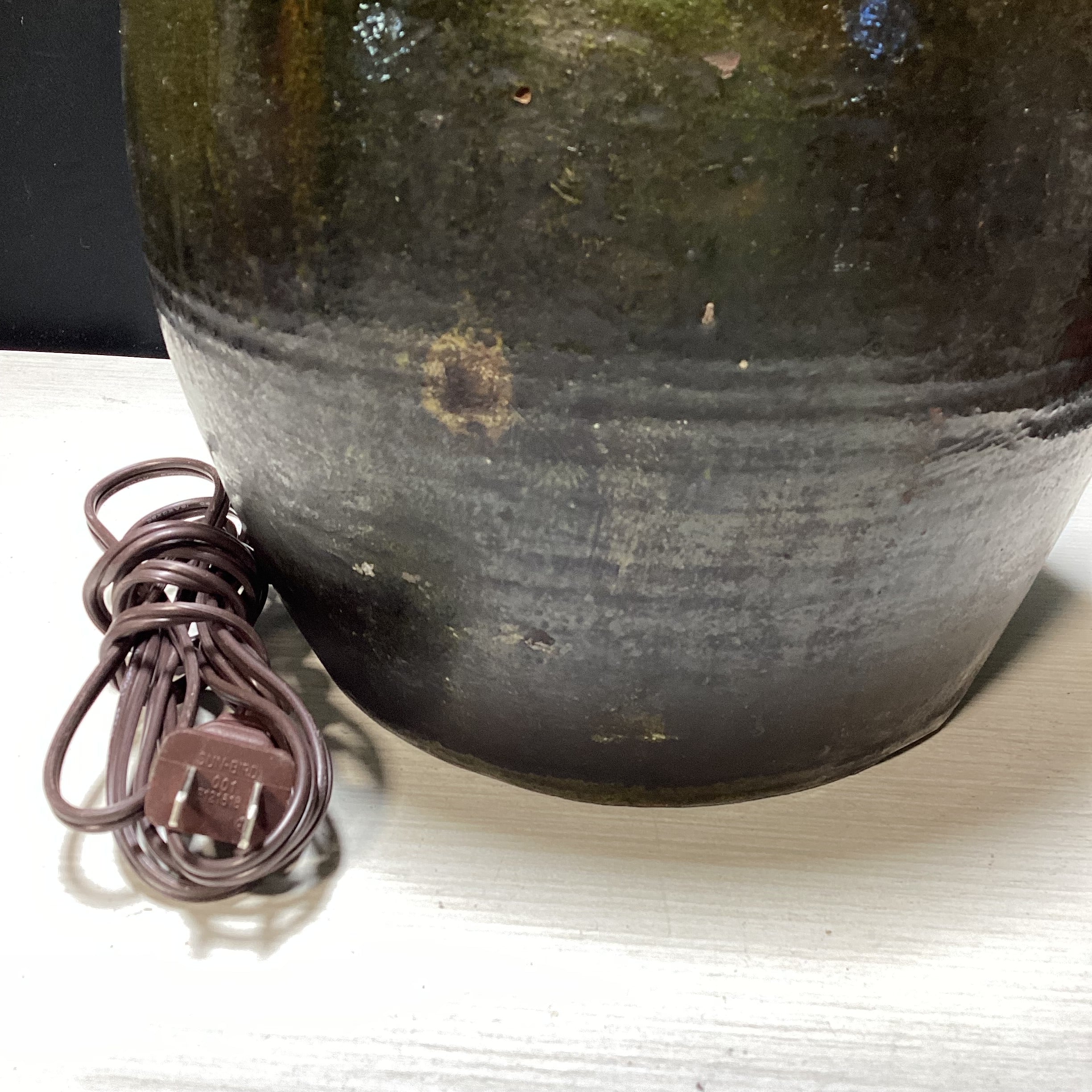 Rustic Pottery Jar Table Lamp 11" x 23.5"