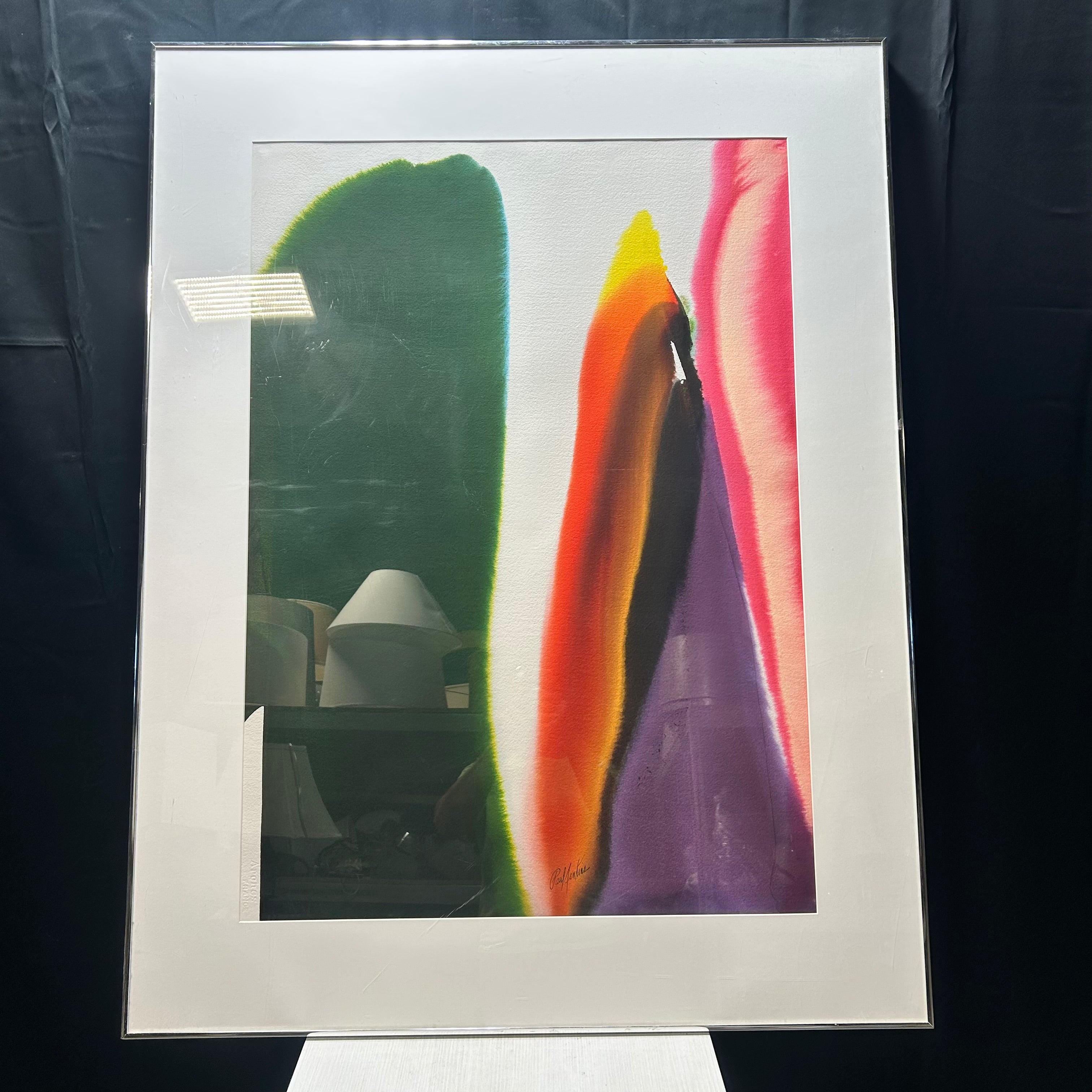 Paul Jenkins Renowned Abstract Expressionist Water Color Signed Original 40.5"x 52"