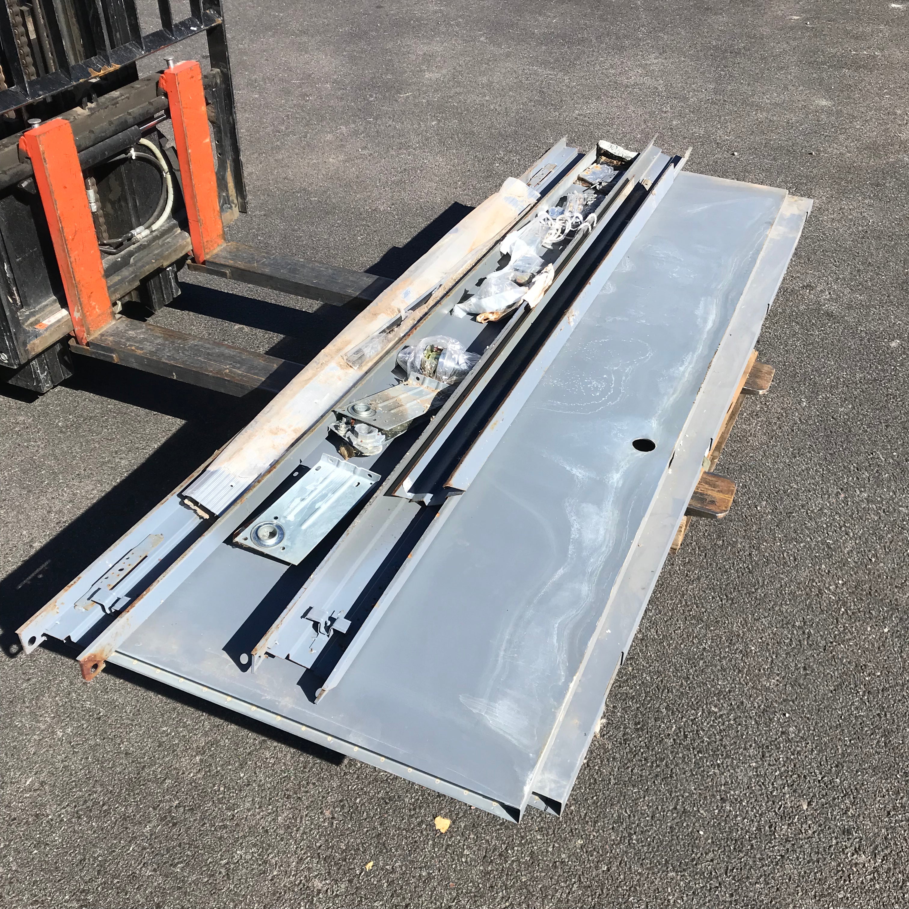 35.25"x 38"x 107.25" Steel Double Door Kit with Jamb