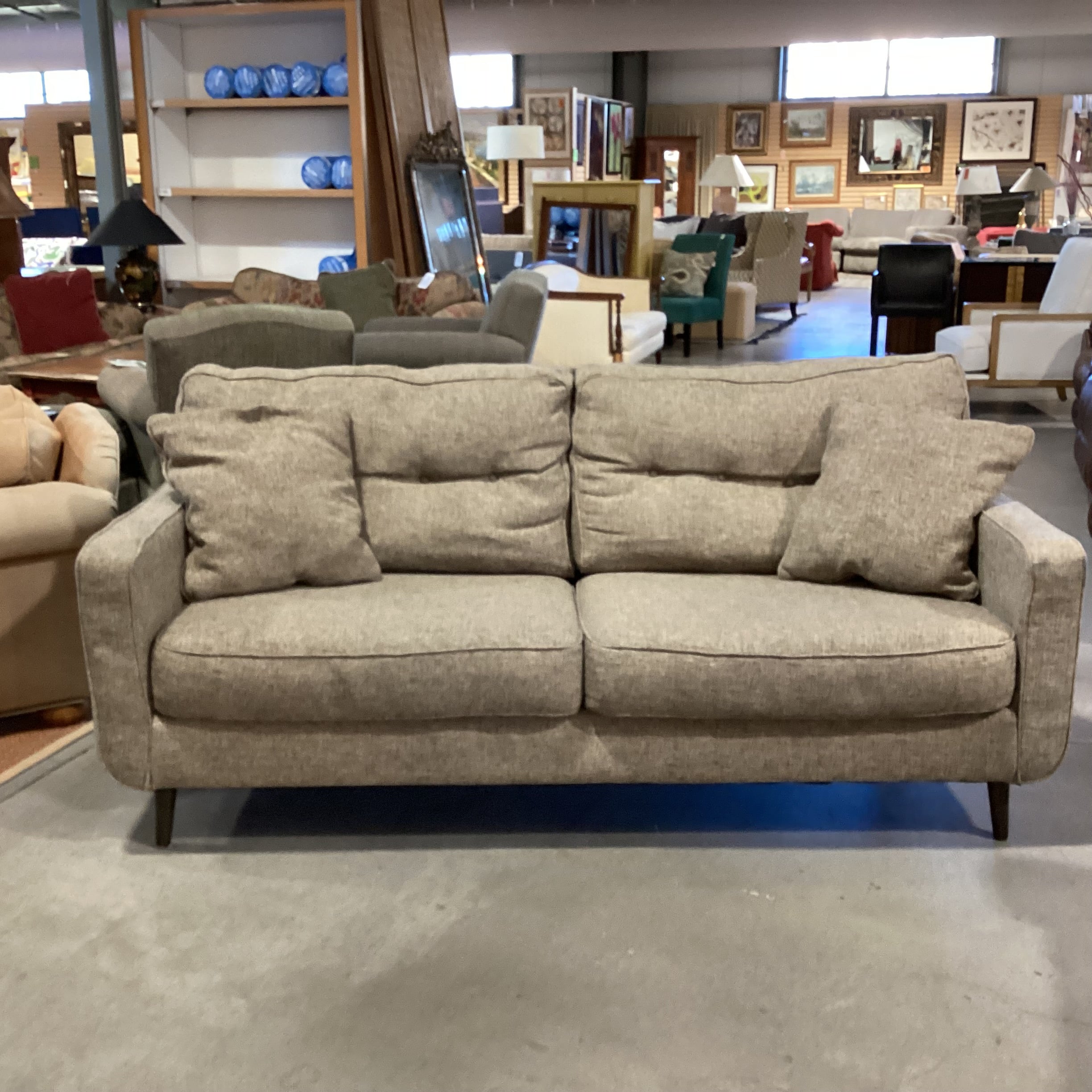 Ashley Furniture Dahra Brown Heather Woven Sofa 80"x 38"x 36"