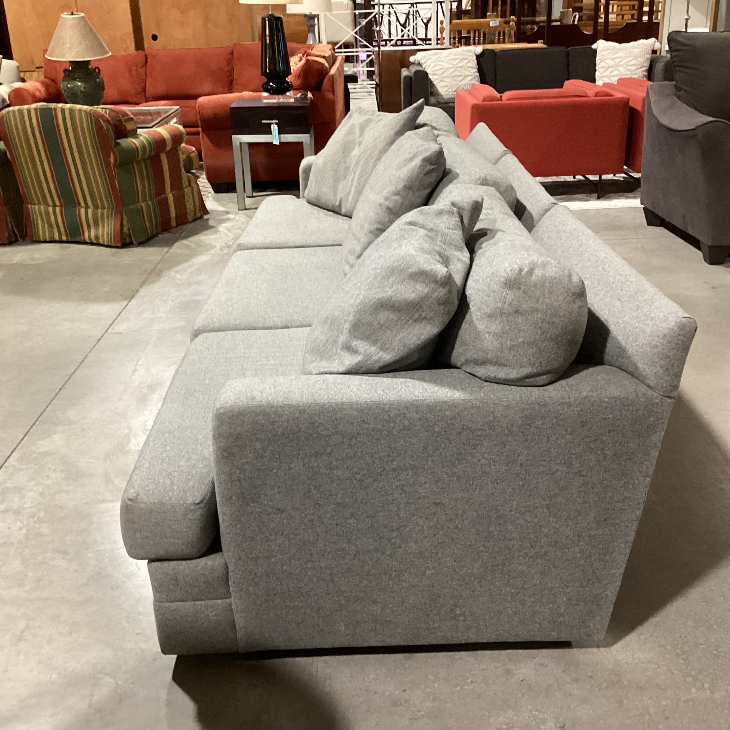 Ralph Lauren Grey Wool & Down Mix 3 Piece Sofa Sectional 110"x 44"x 29"