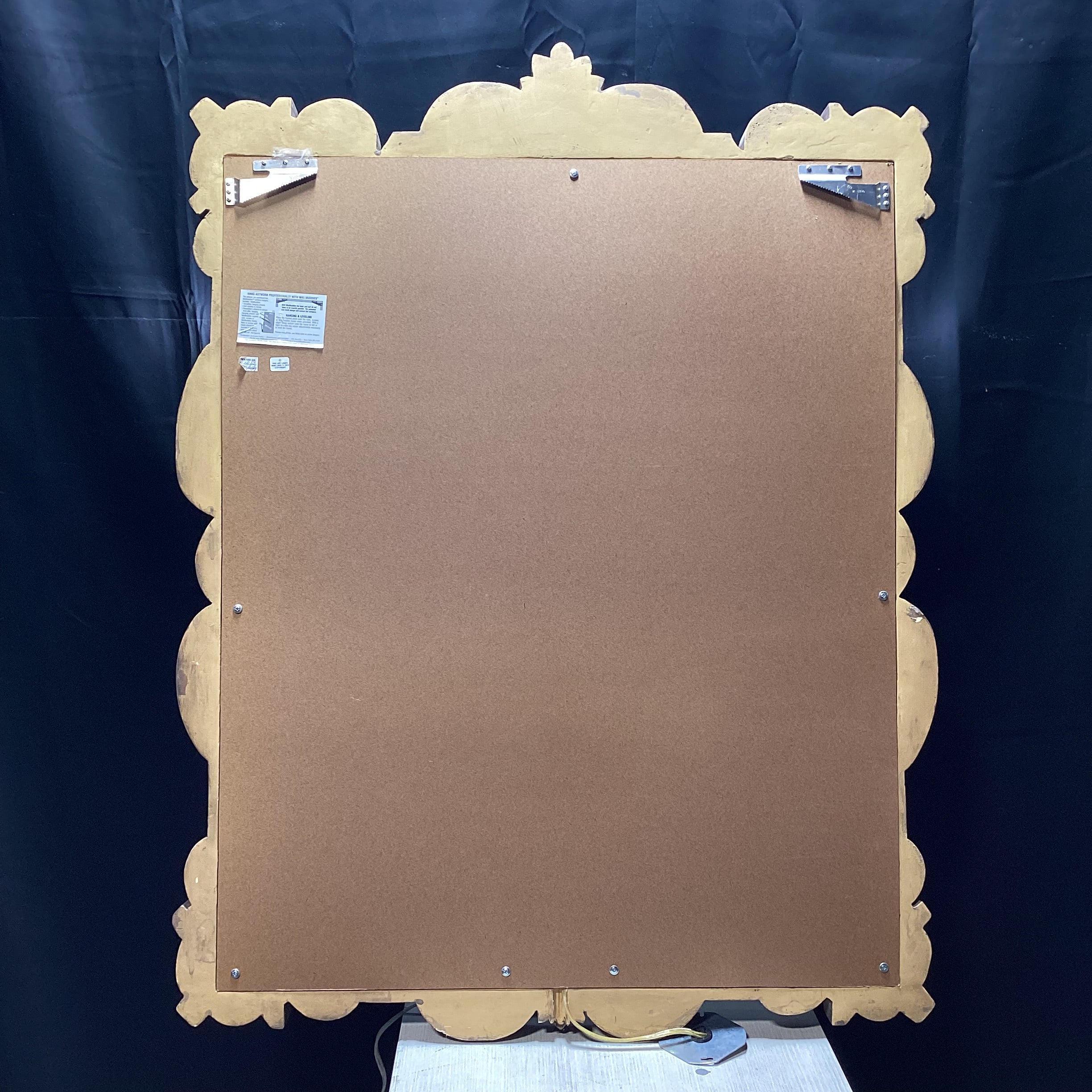Fine Art Lamps Beveled Edge Wall Mirror With Twin Sconces 36" x 48"