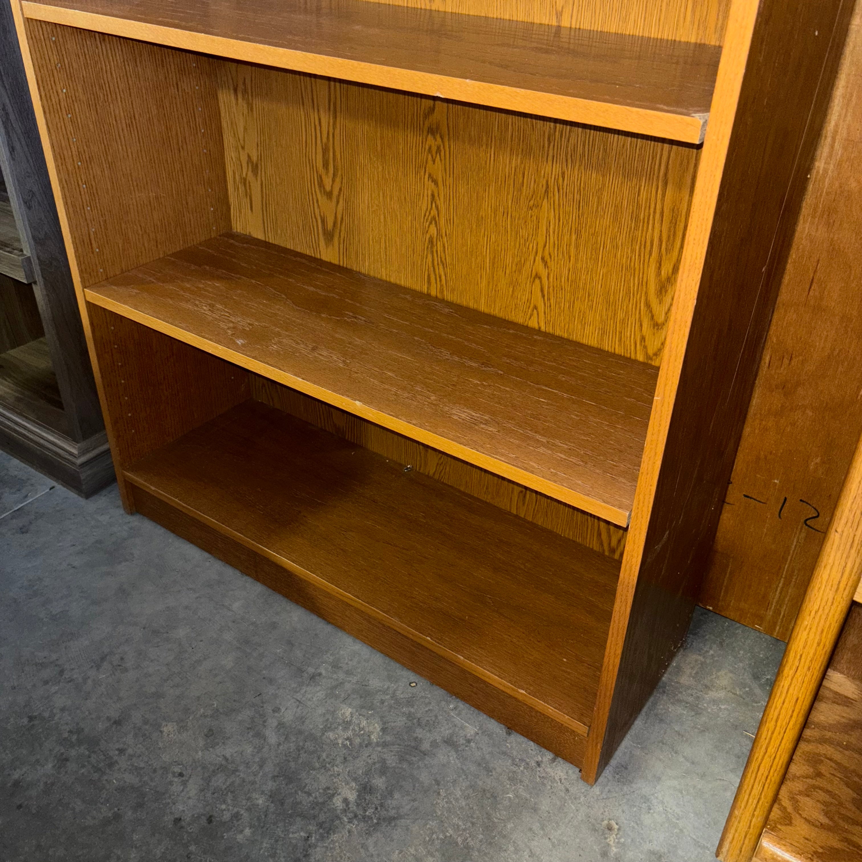 Wood Style Laminate 6 Shelves Adjustable Height Bookcase 36"x 12"x 84"