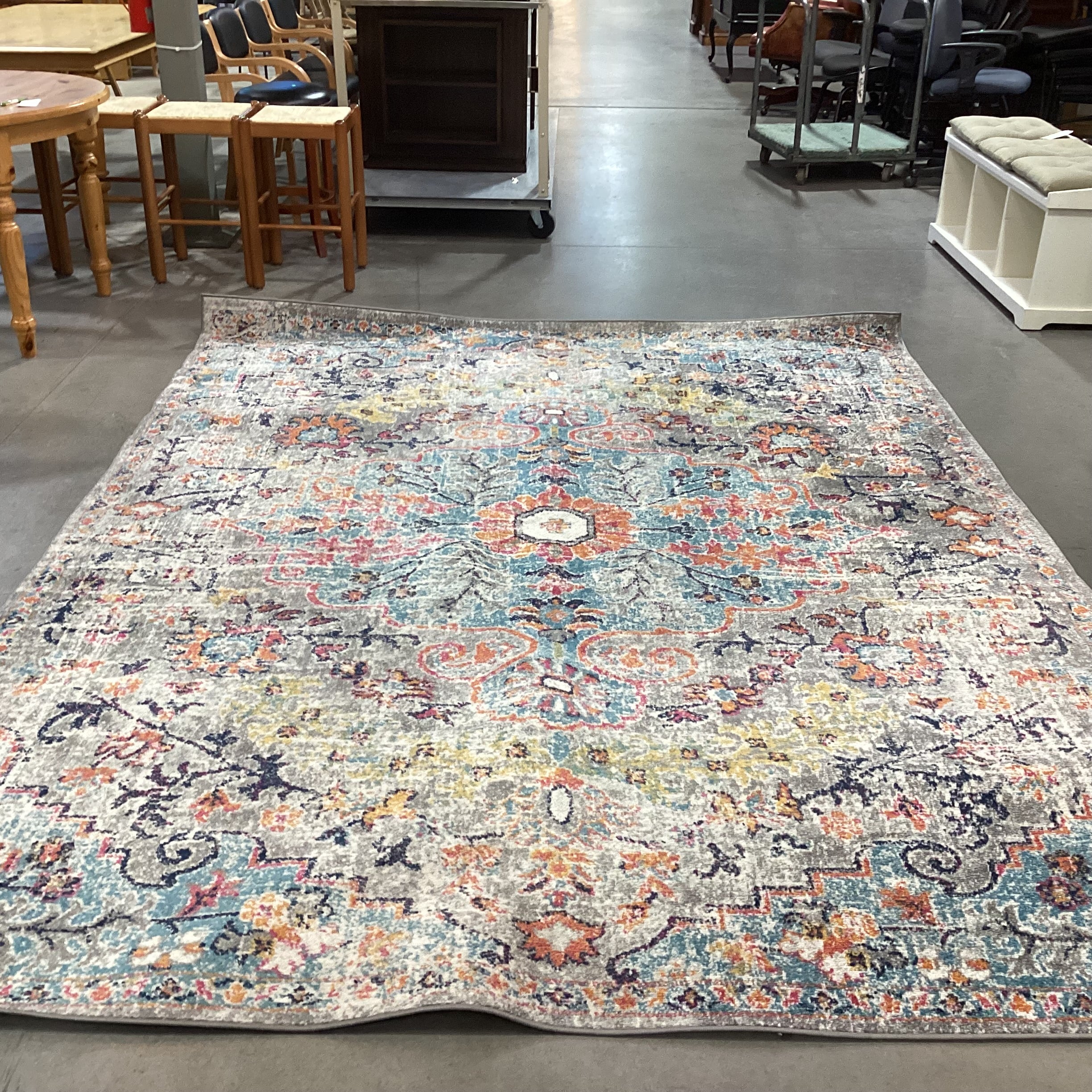 Surya Harput Collection Multi Brights Poly Rug 7'10"x 10'3"