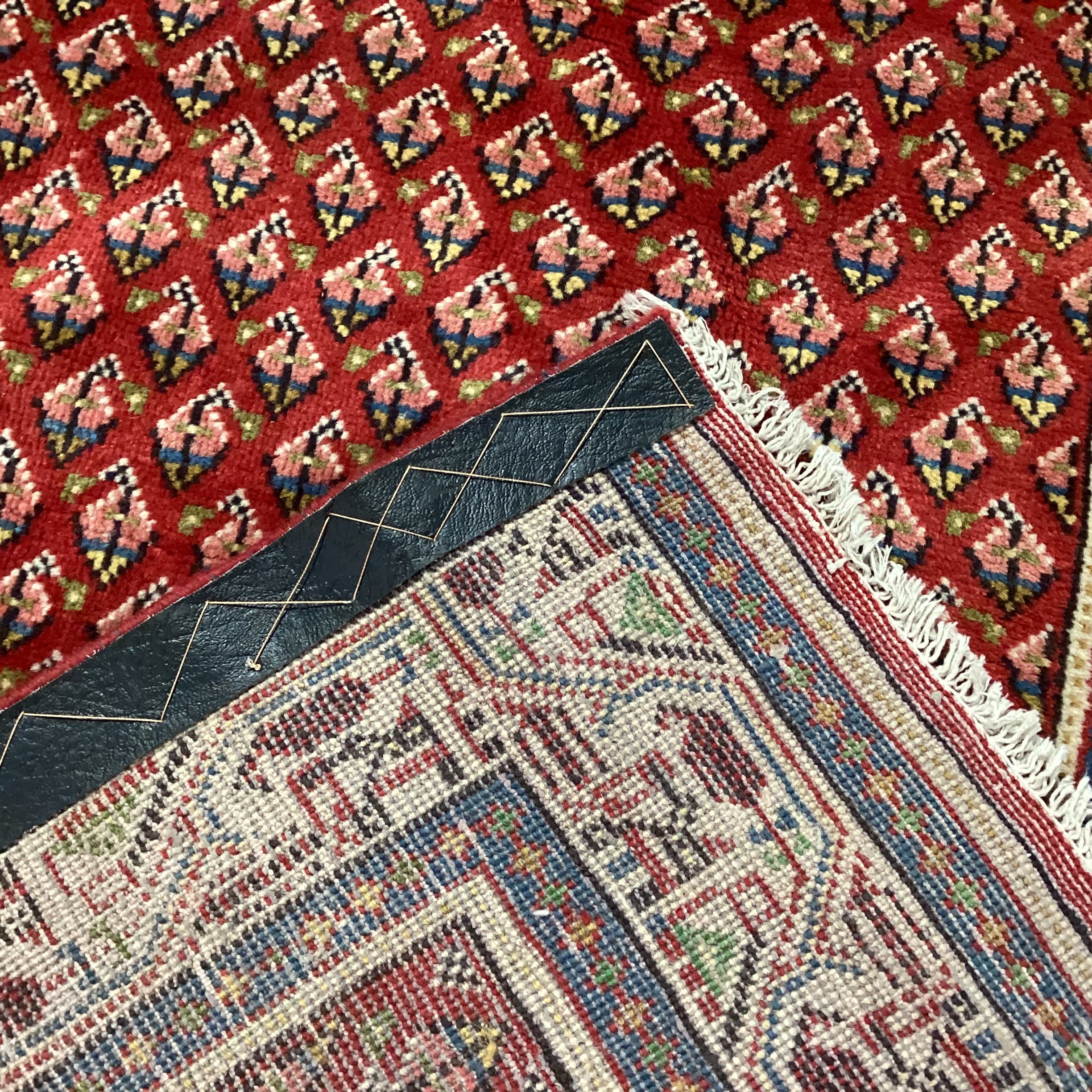 Markazi Botemir Authentic Persian Red Woven Wool Runner Rug 2'10"x 16'7"