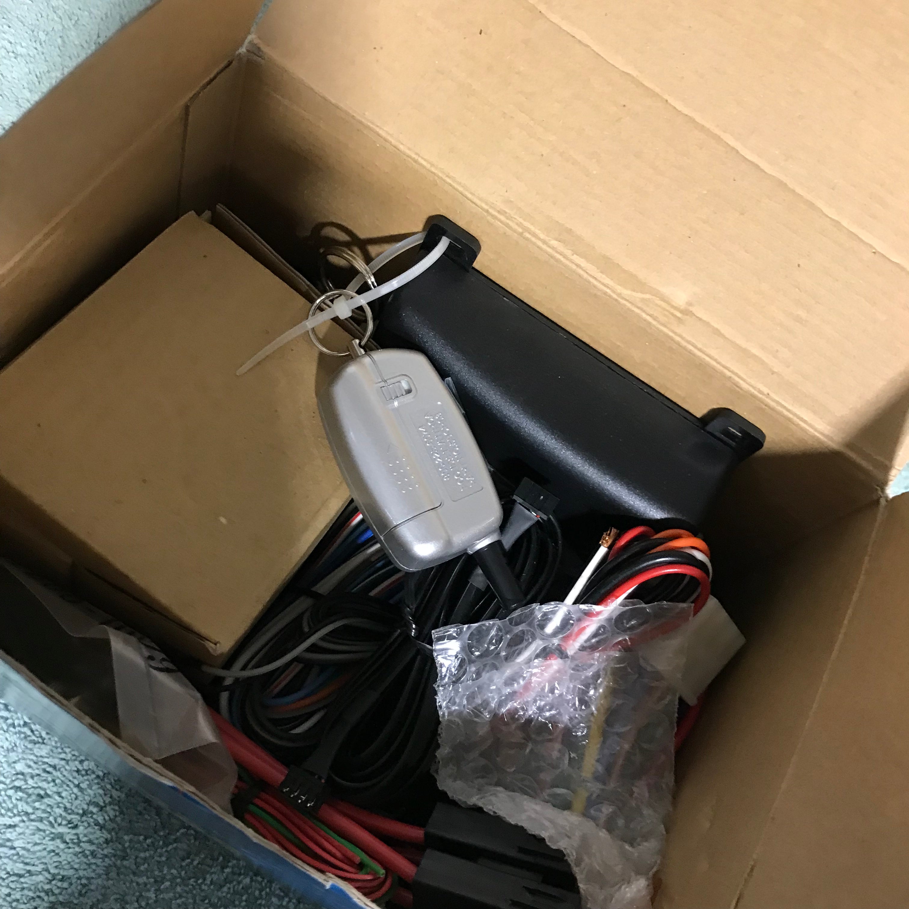 4 Button Remote Start Security System With Plug-in Shock Sensor & Starter Disable