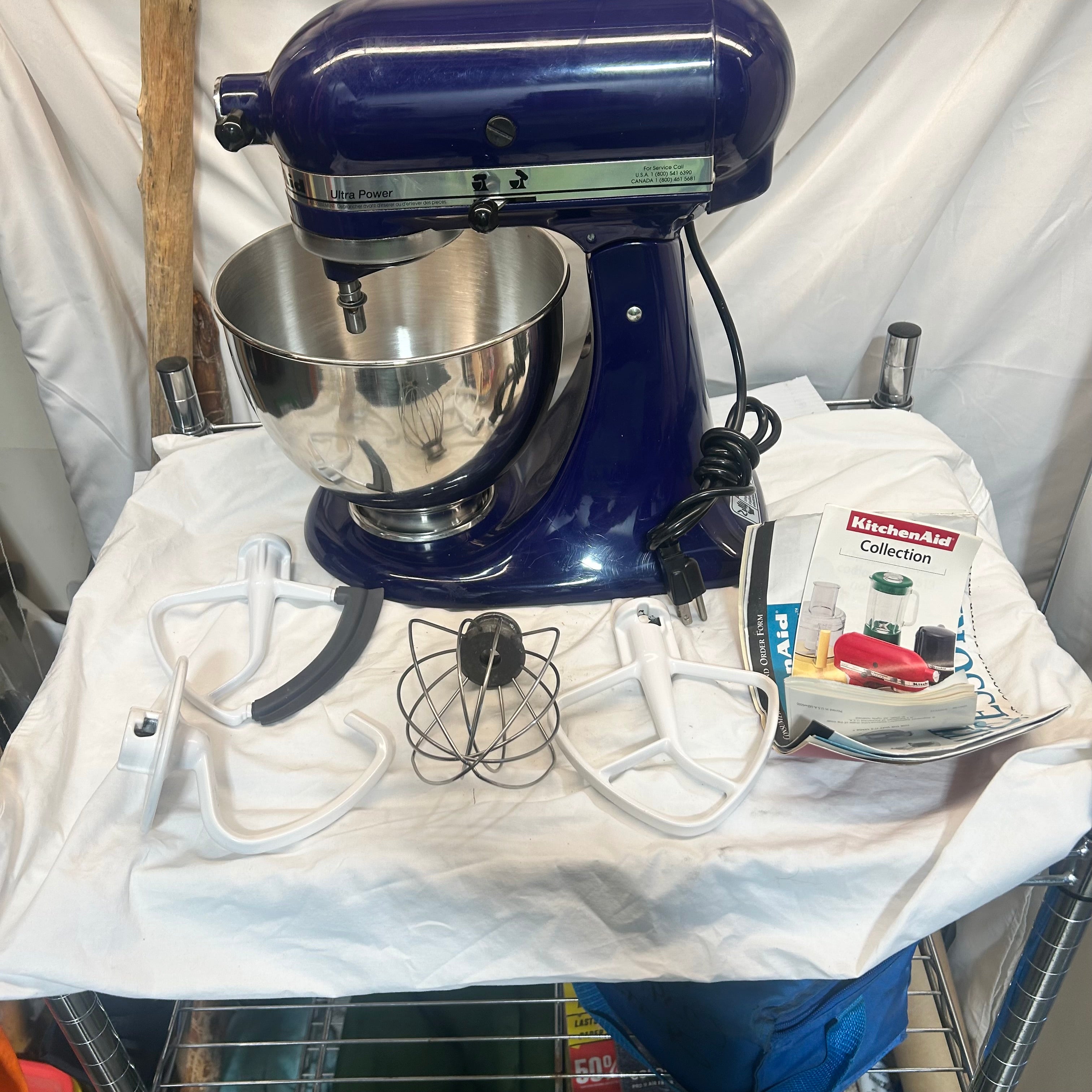KitchenAid Kobalt Blue Ultra Power Stand Mixer  9"x 13"x 14"