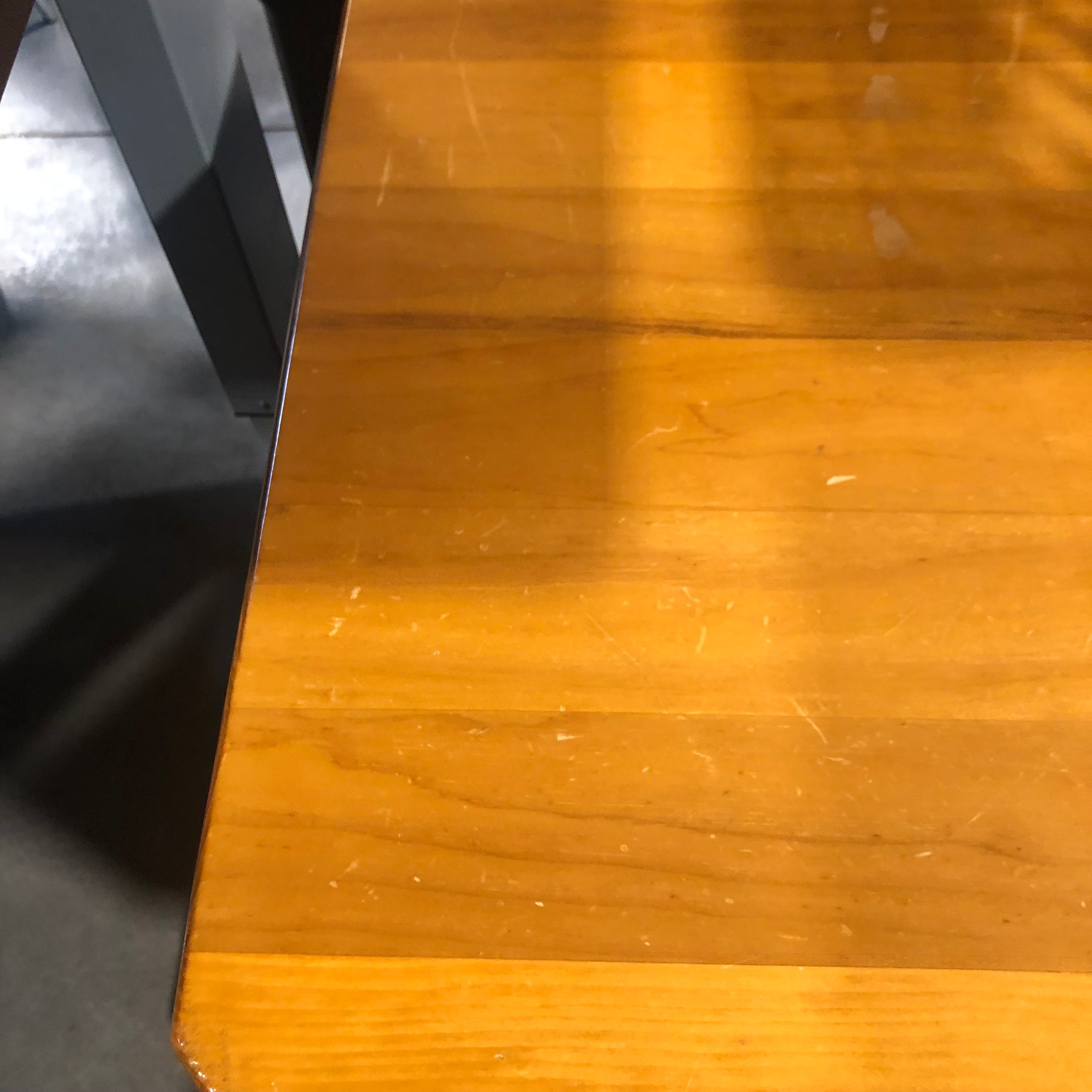 Lexington Solid Light Finish Top and Green Rustic Style Wood Desk 64"x 32"x 30.5"