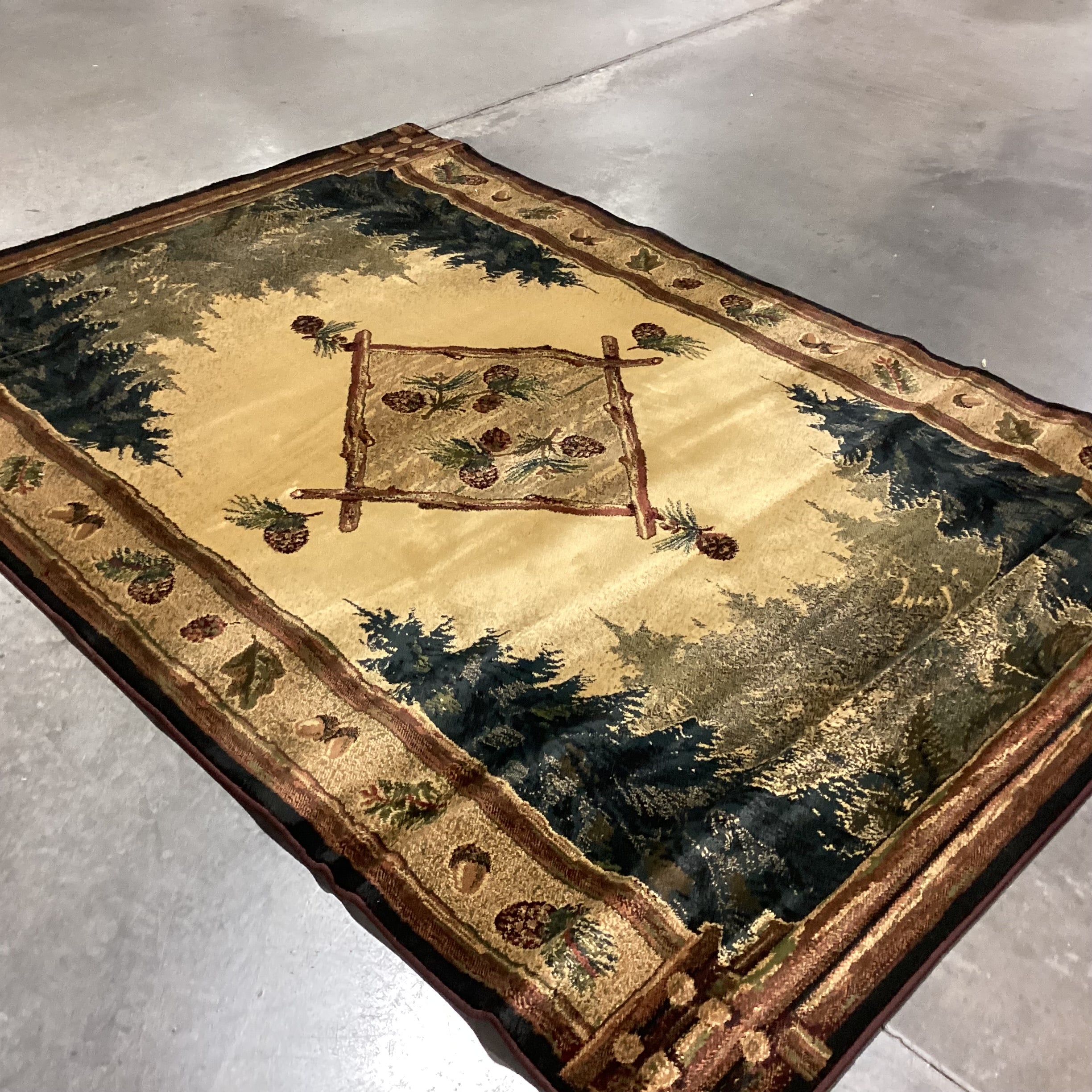 Genesis Forest Trail Lodge Olefin Rug 6'x 9'