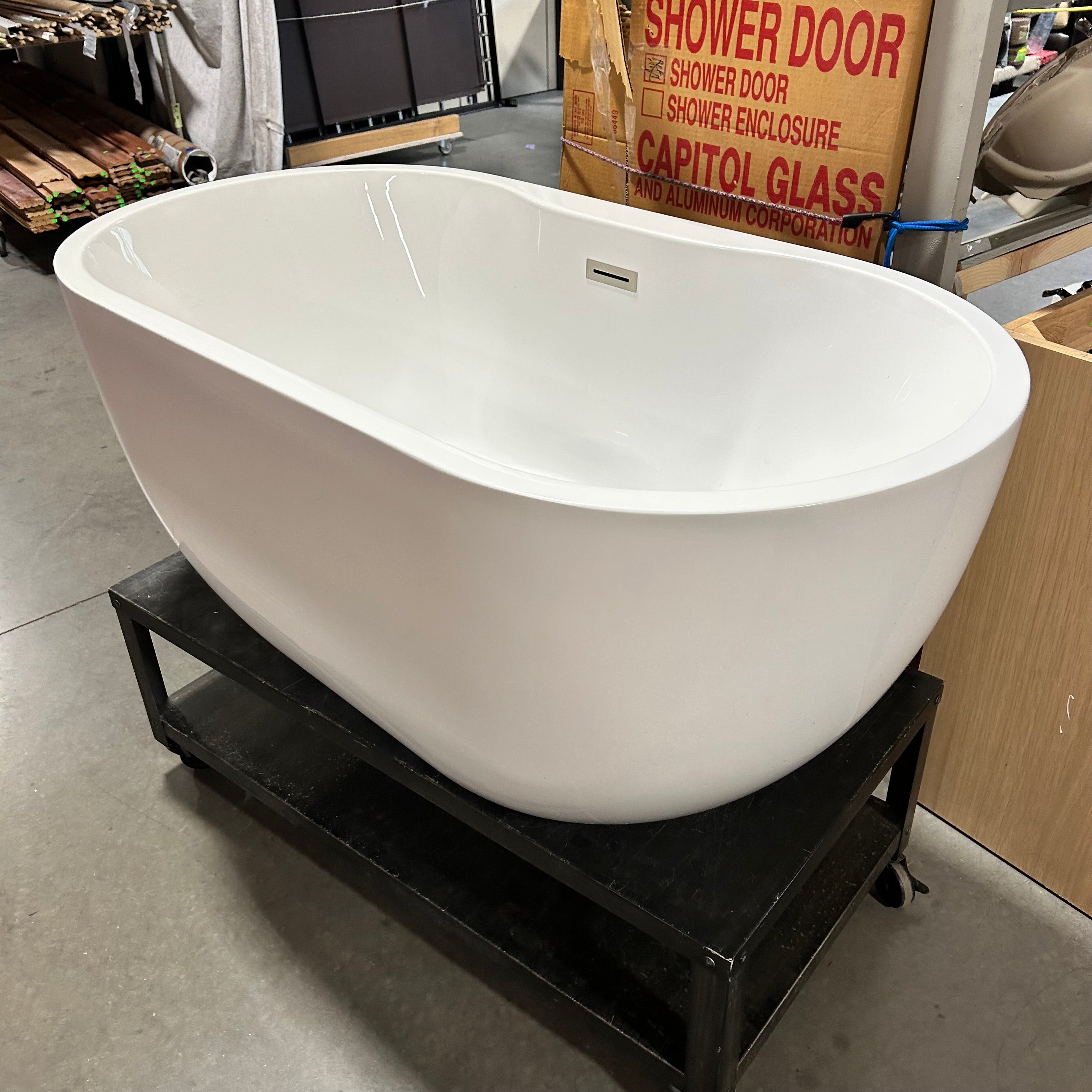 Barclay Acrylic Freestanding Tub 55"x 29"x 25"