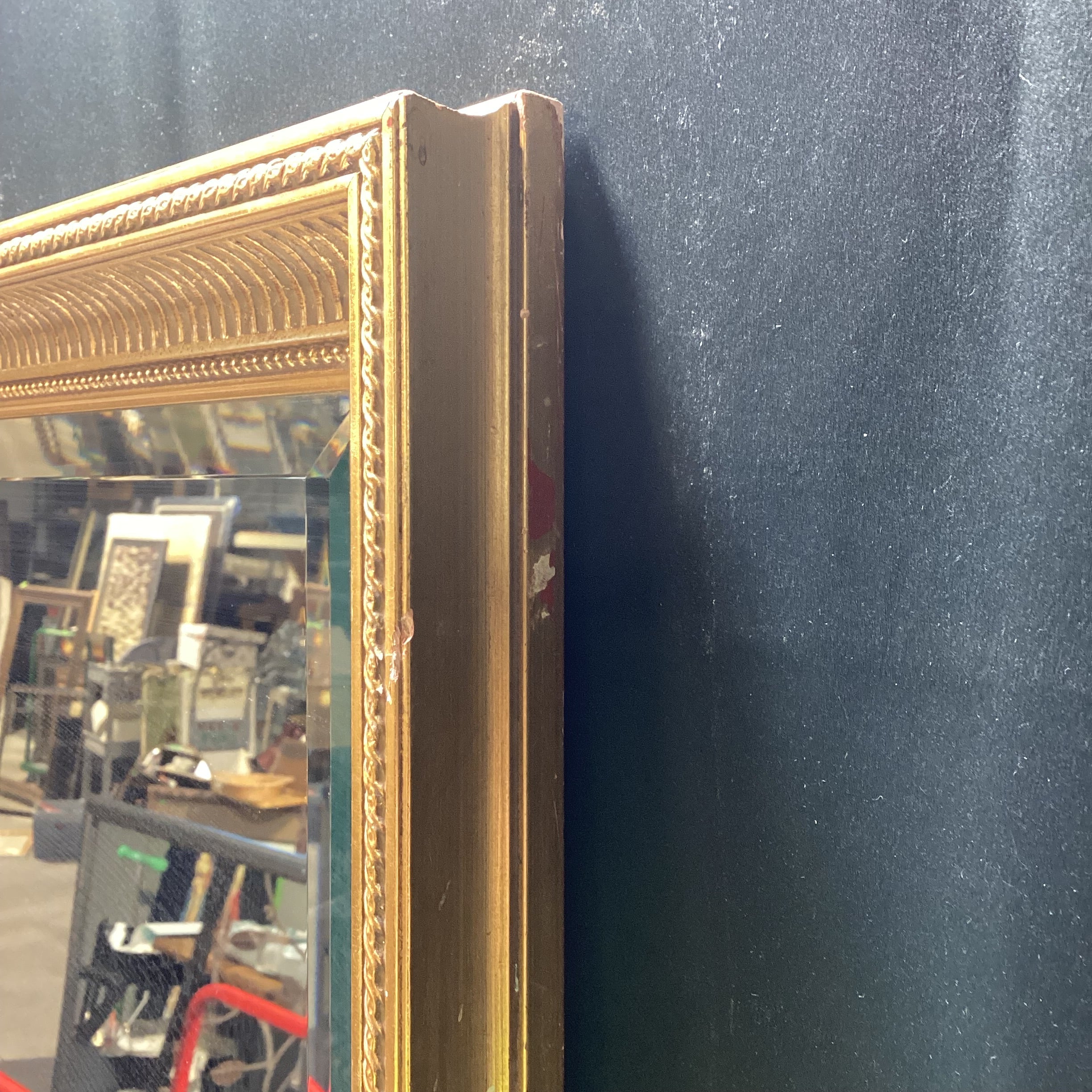 Vintage La Barge Gold Beveled Edge Wall Mirror 27.5" x 39.5"