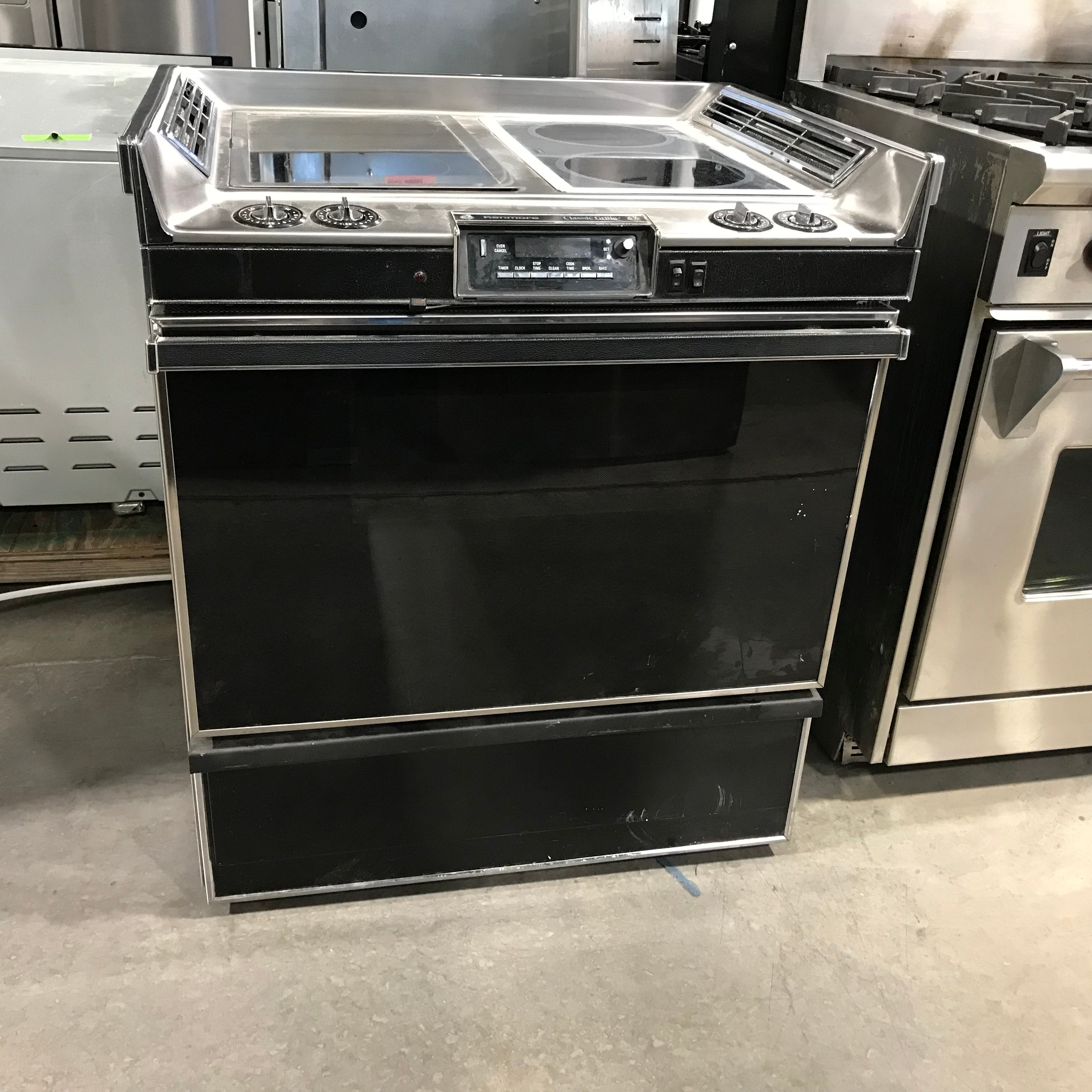 Kenmore Black Slide-In 4 Burner Electric Range 31"x 26"x 36"