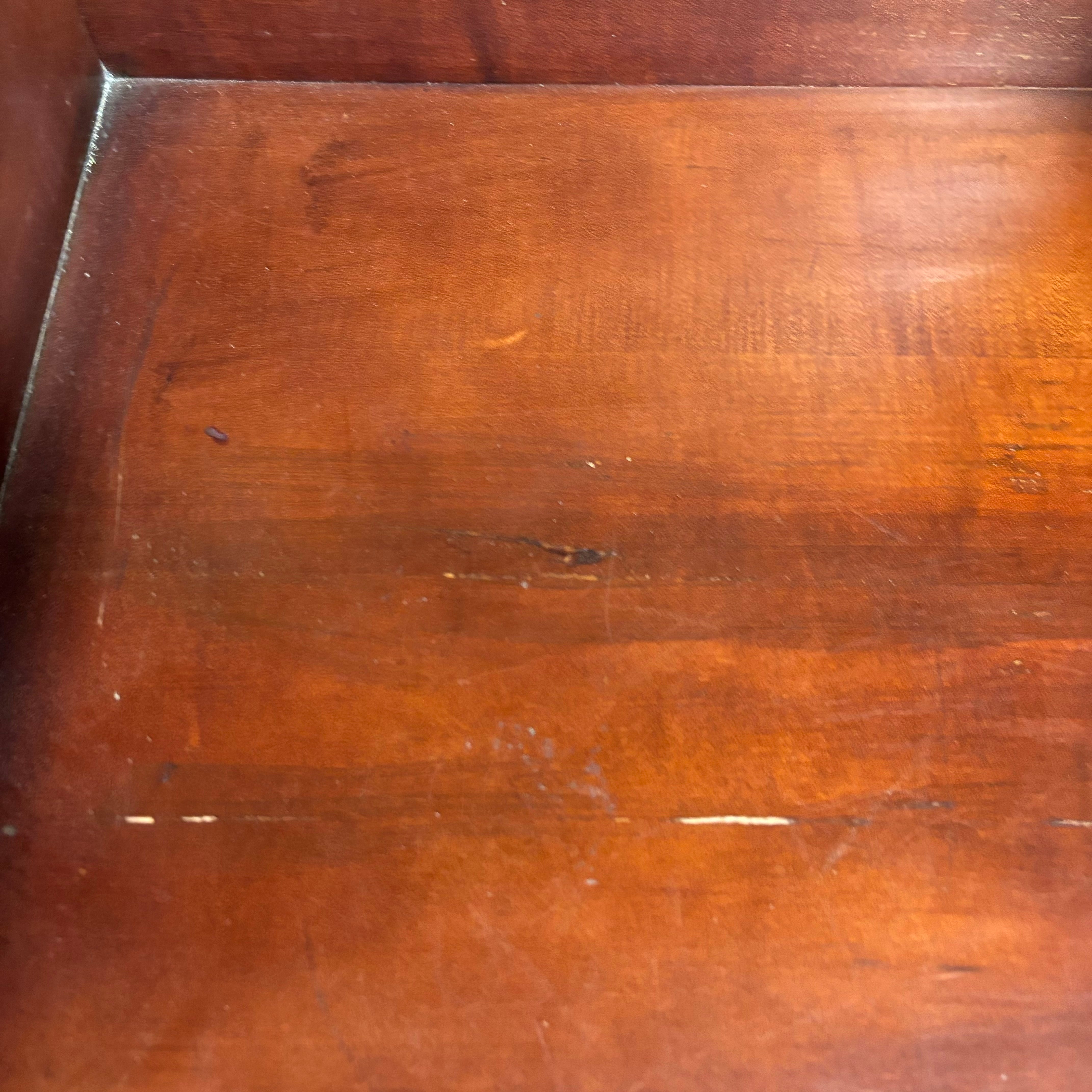 Reddish Brown Finish Solid Wood with Wardrobe Shelves 36"x 22"x 76"