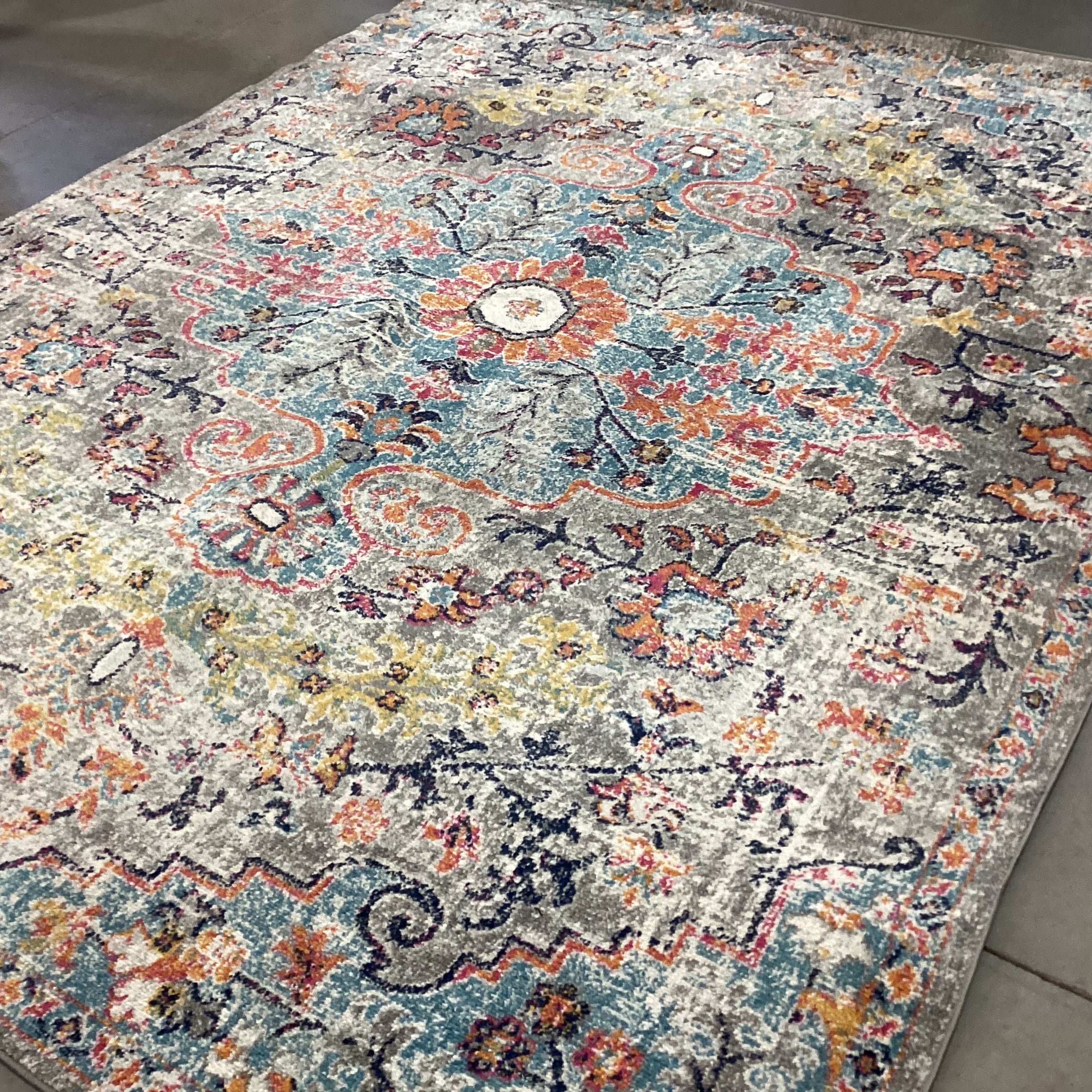 Surya Harput Collection Multi Brights Poly Rug 7'10"x 10'3"