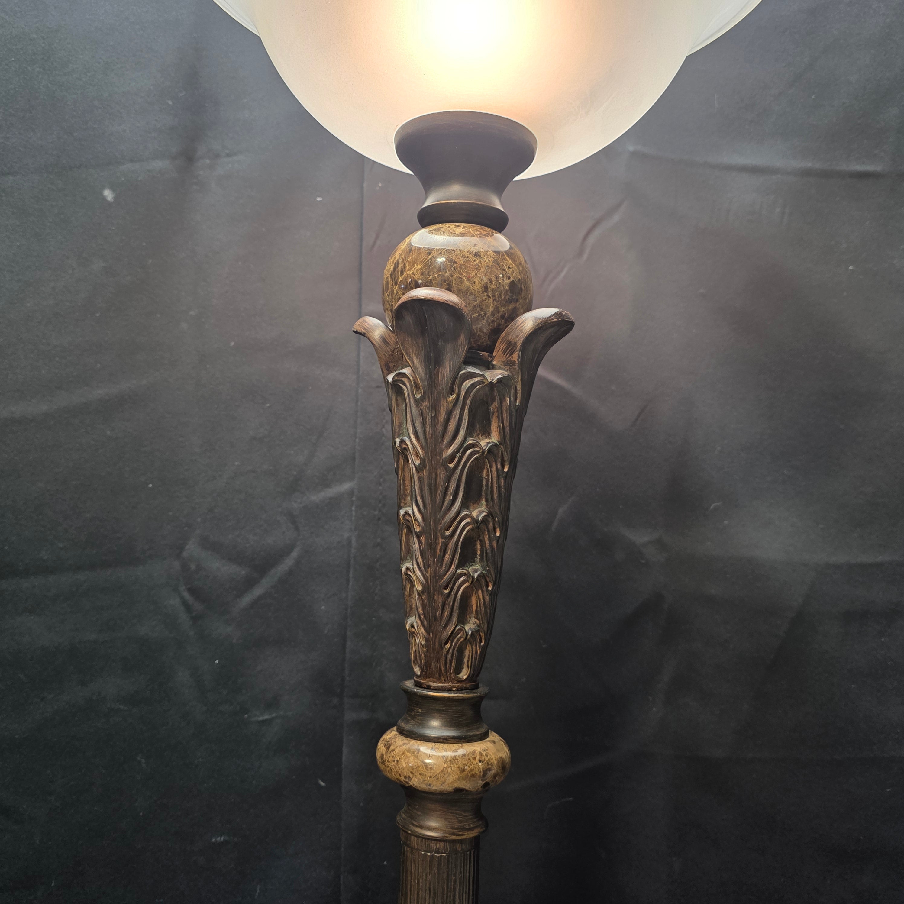 Neo-Classical European Style Resin / Stone Accent Floor Lamp 12.75"Dx70.5
