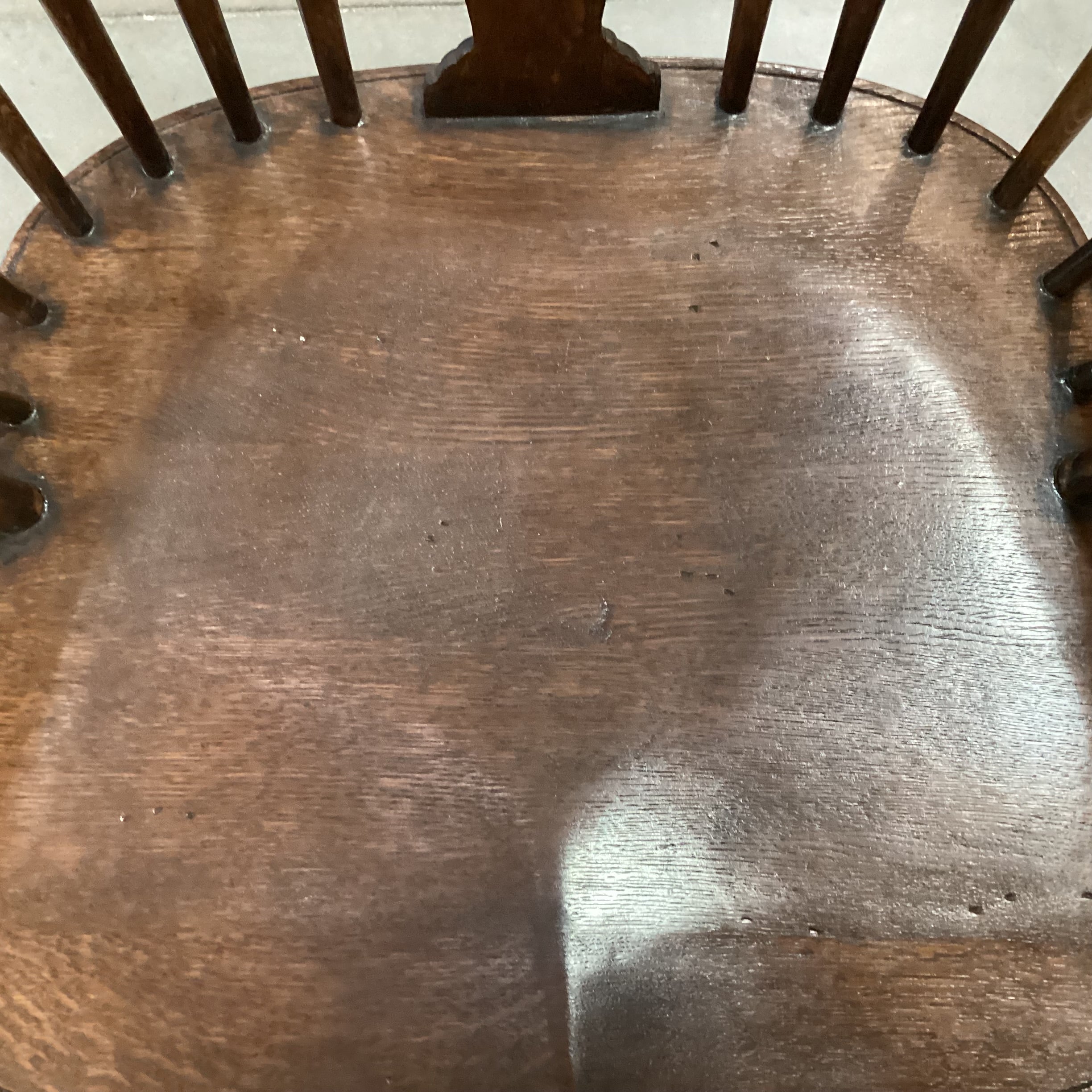 Vintage Oak Windsor Chair 26"x 22"x 46"