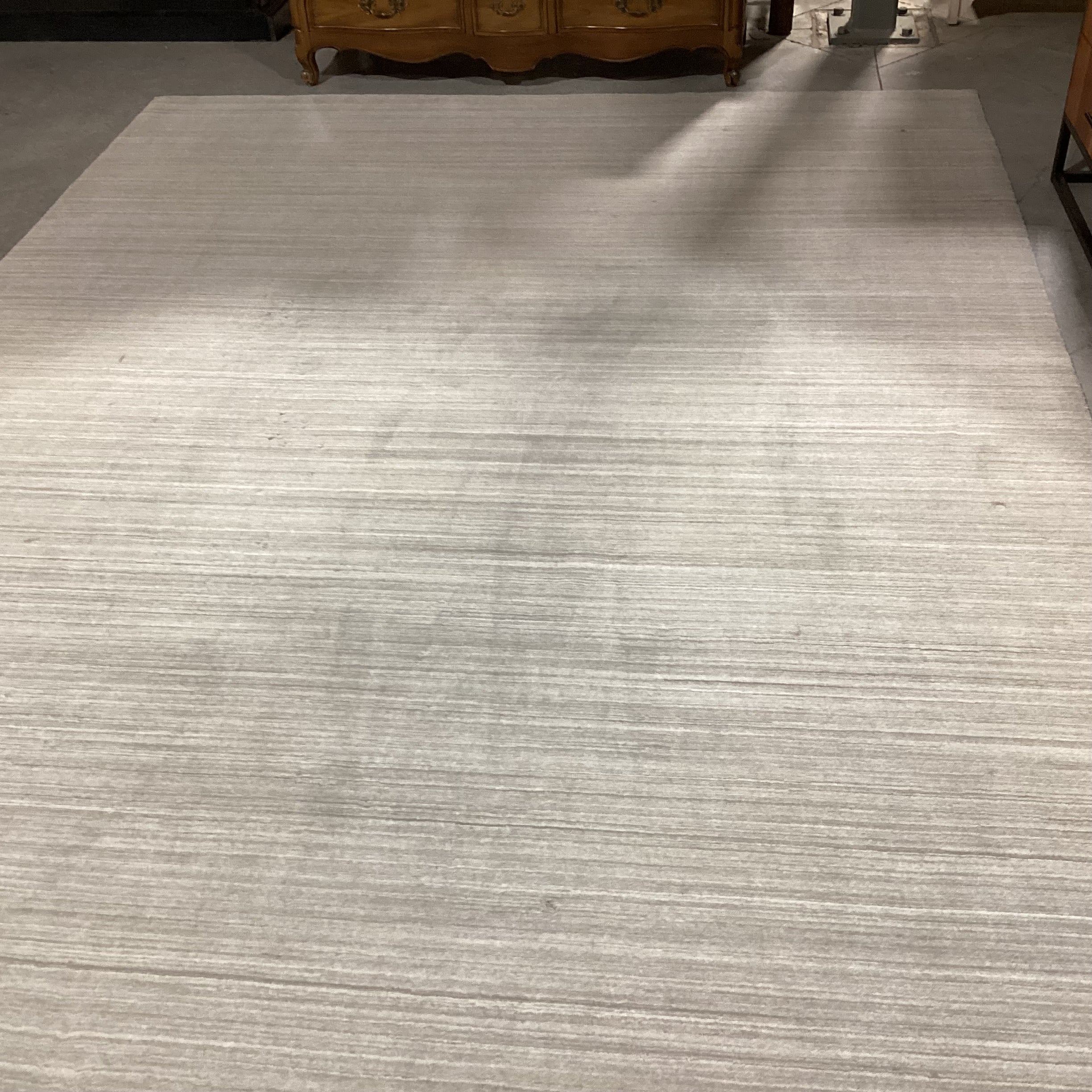 Restoration Hardware Fog Polyester Woven Rug 9'x 12'