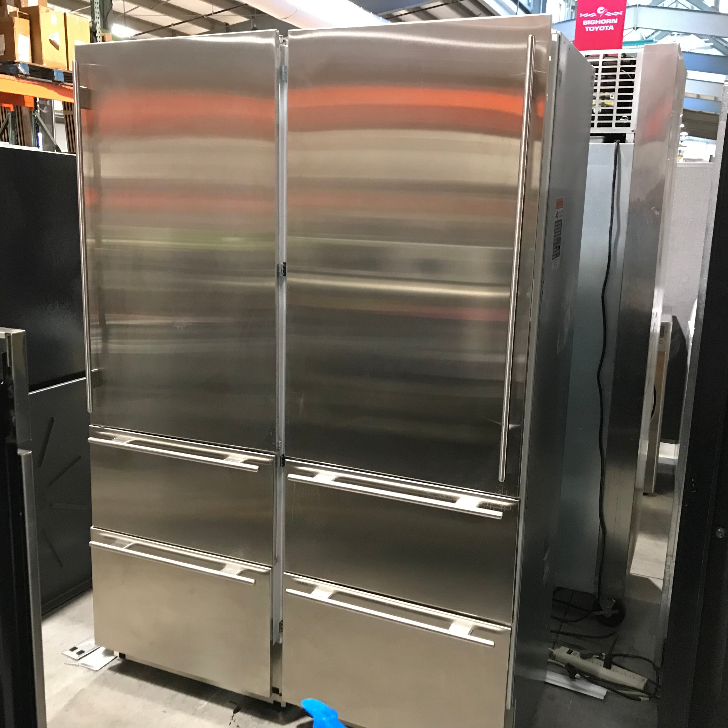 Sub-Zero 700 TF 27"/700 TR 27" Stainless Steel Refrigerator/Freezer Units (Sold As A Pair) 27"x 25"x 80"