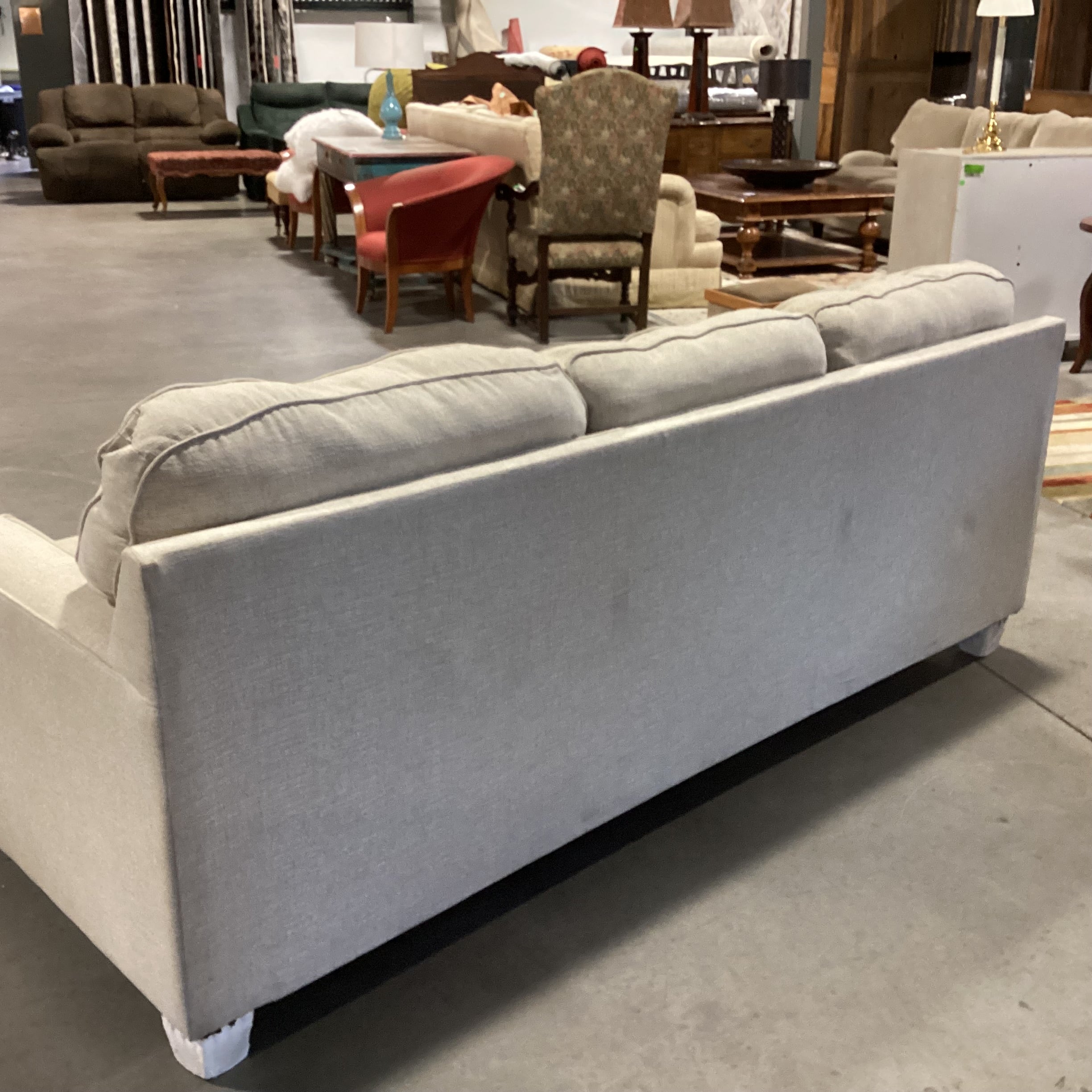 Beige Woven Queen Sleeper Sofa 85"x 38"x 37"