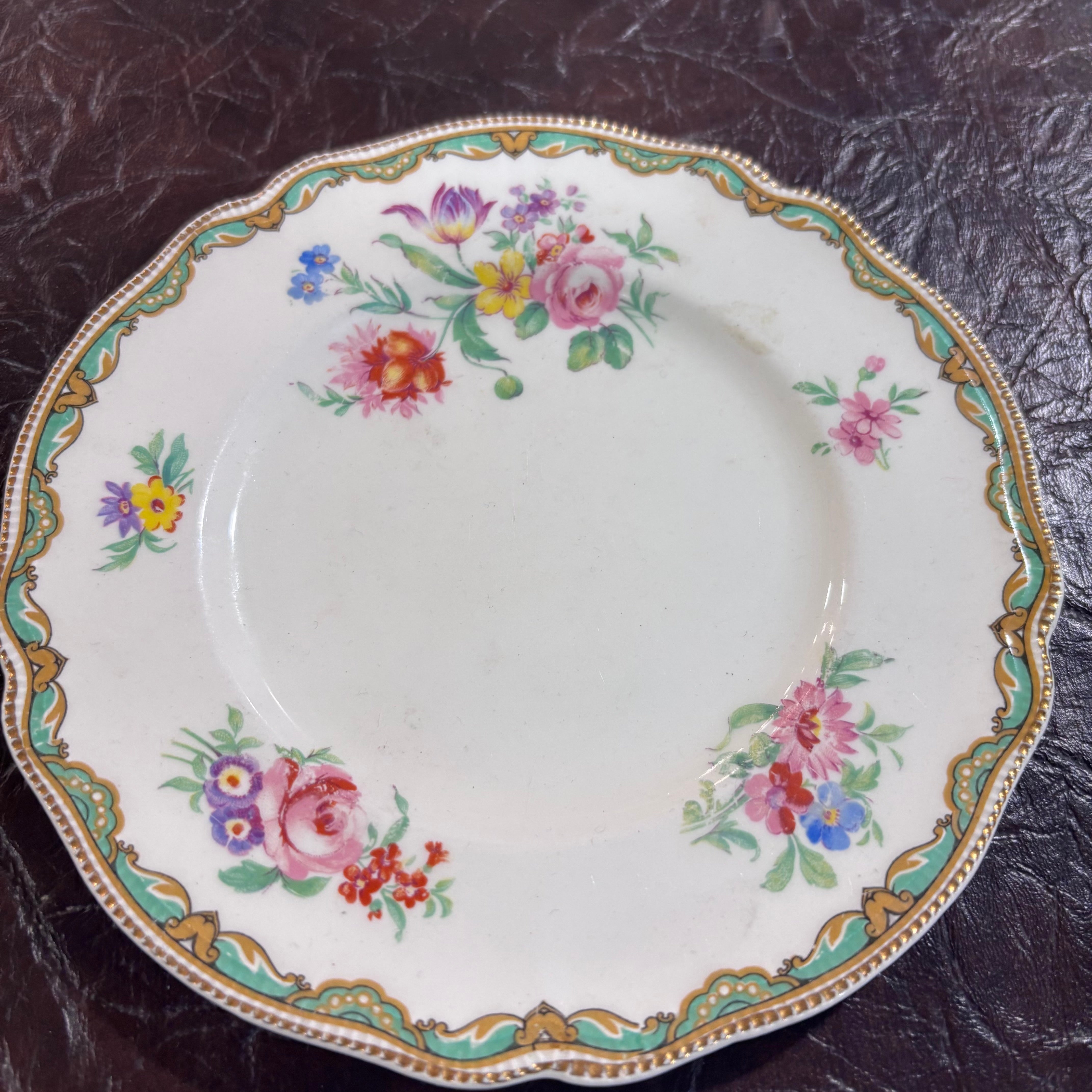 Set of 46 antique Old Staffordshire  Johnson Bros. "Meadowsweet" China dinnerware Made in England