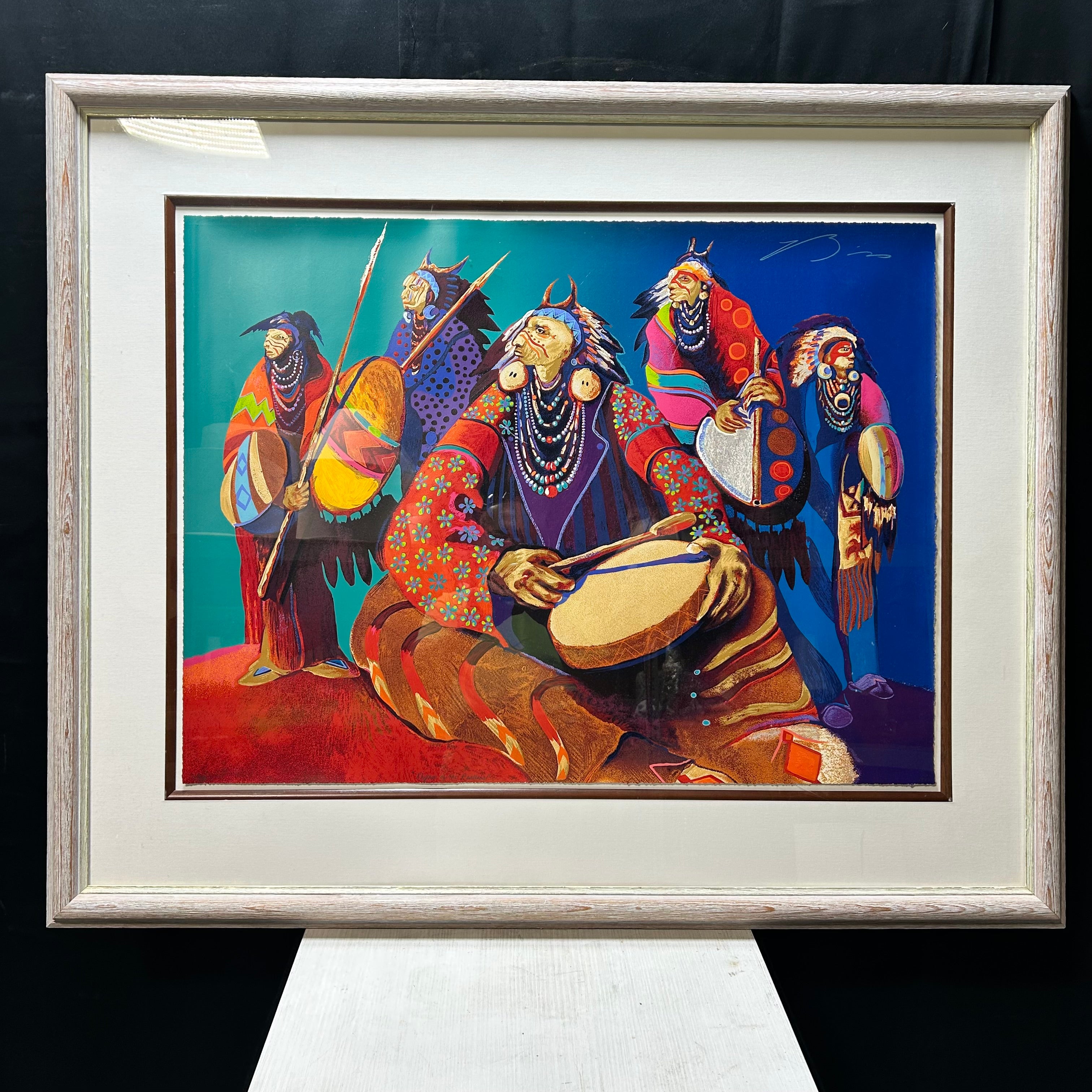Earl Biss "Rhythm Of The Restless"Signed Serigraph 45"x 38"
