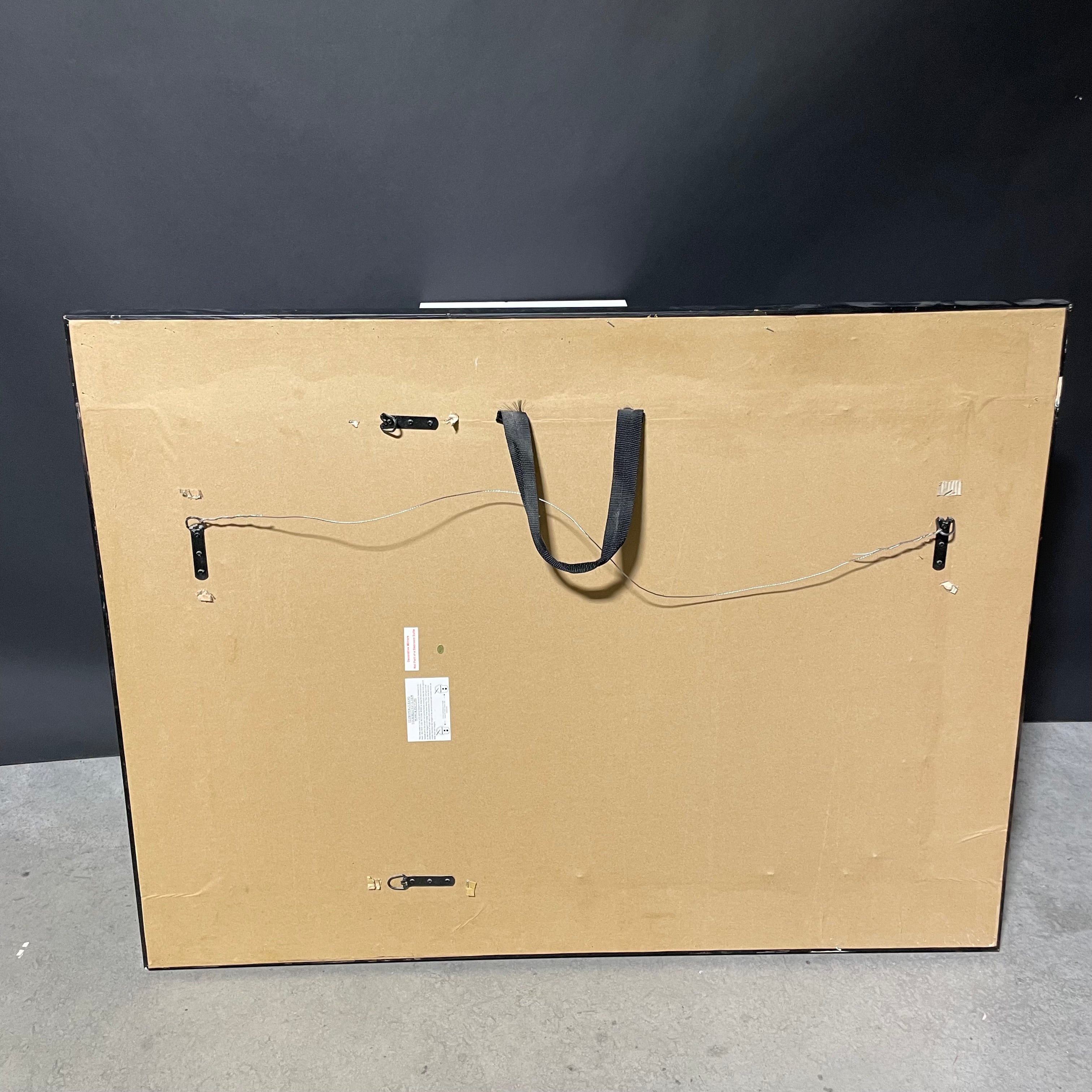 Beveled Edge Speckled Black And Gold Frame 47 1/2" x 35 1/2"