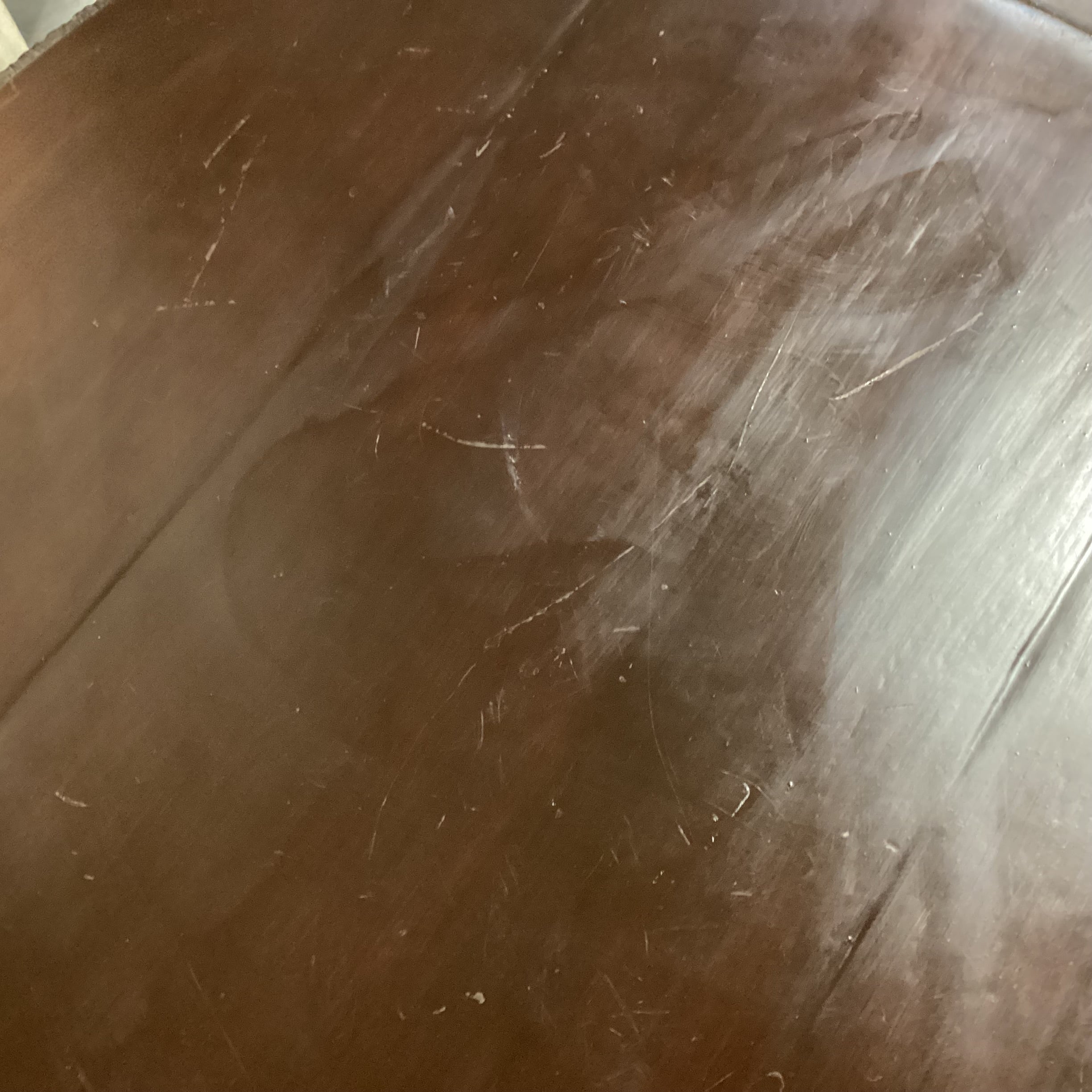 Round Wood & Texture Ribbed Iron Accent Table 28" Diameter x 28"