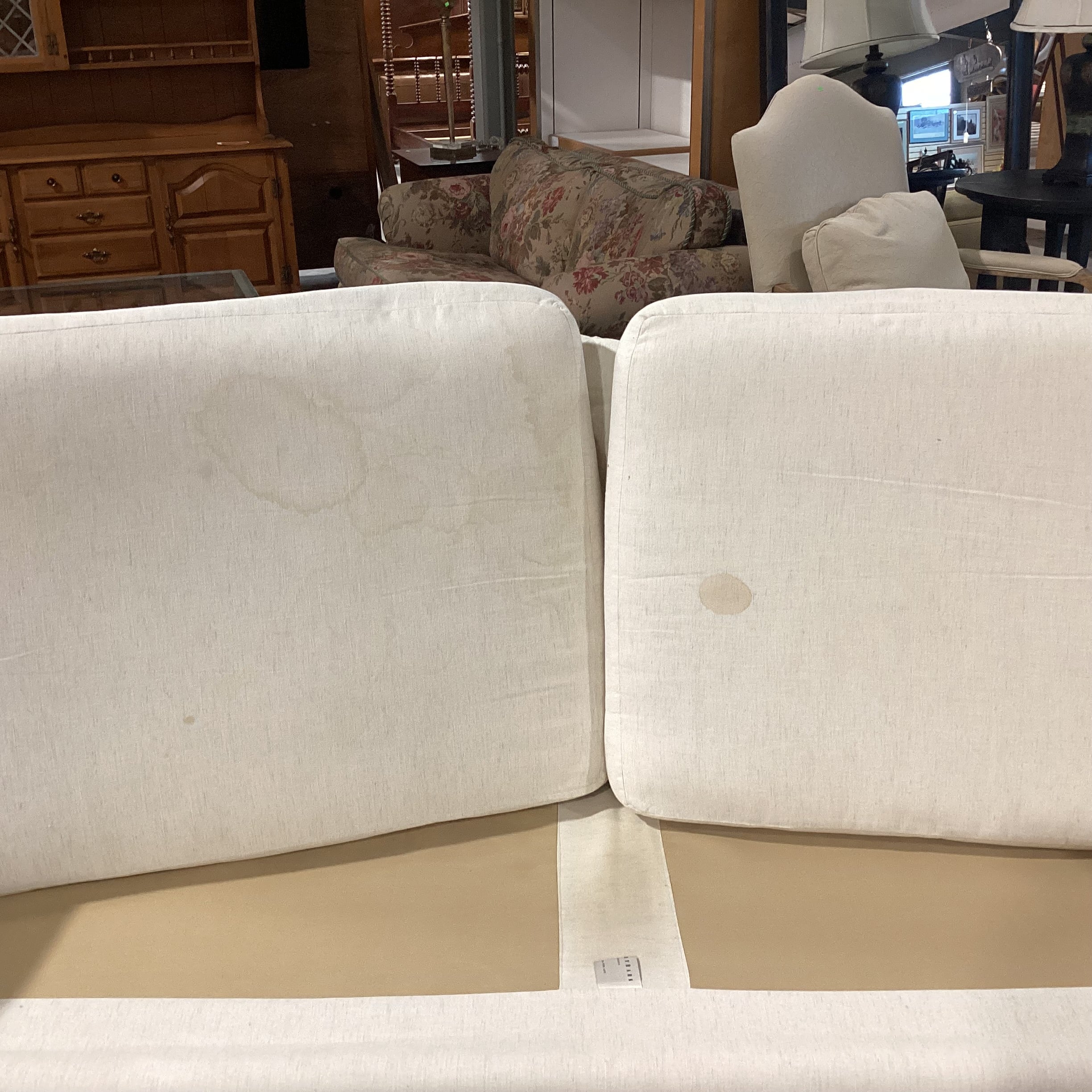 Pottery Barn Natural Slipcovered Shell Sofa 96"x 37"x 30"