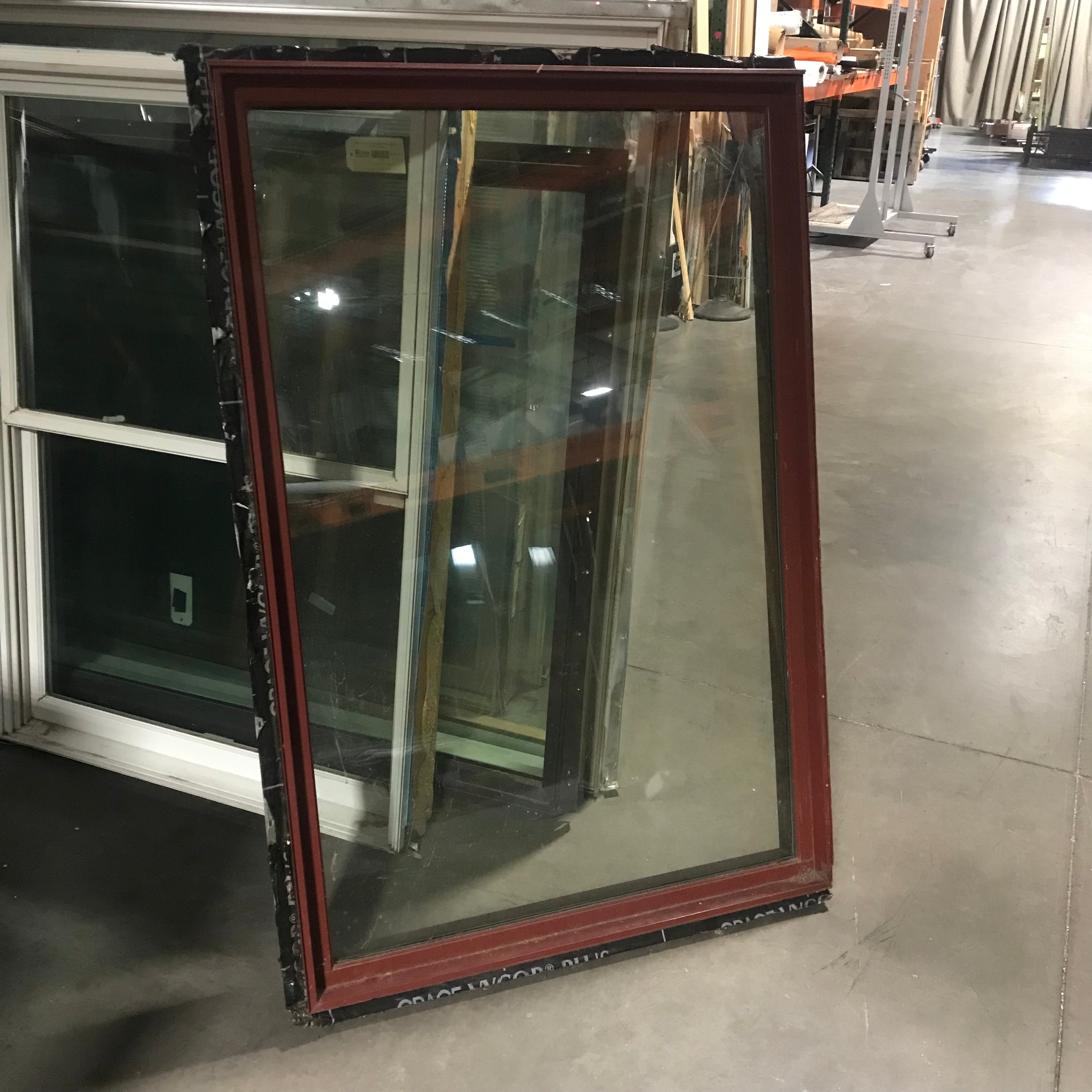 39.5"x 59.25"x 4.5" Cranberry Metal Clad FIXED Exterior Window