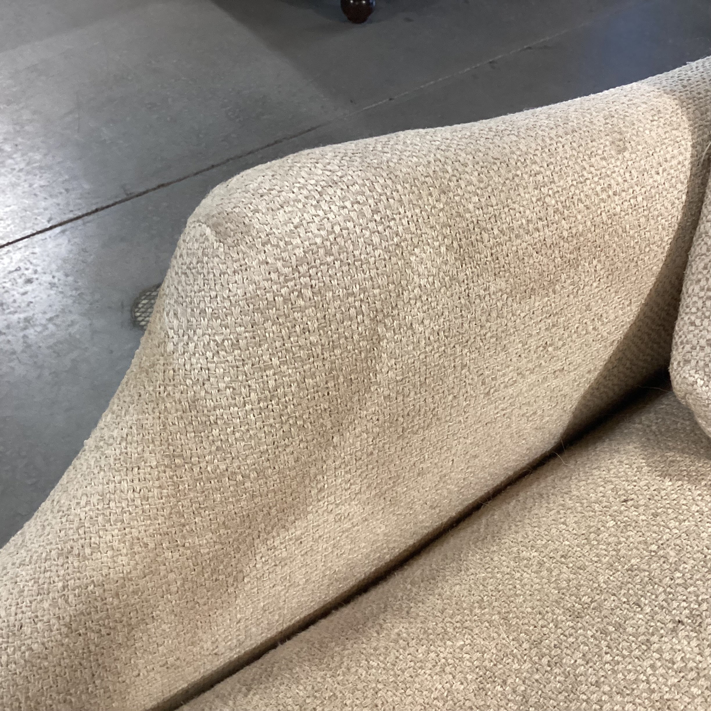 Arhaus Ivory Woven Slope Arm & Down Sofa 92"x 46"x 31"