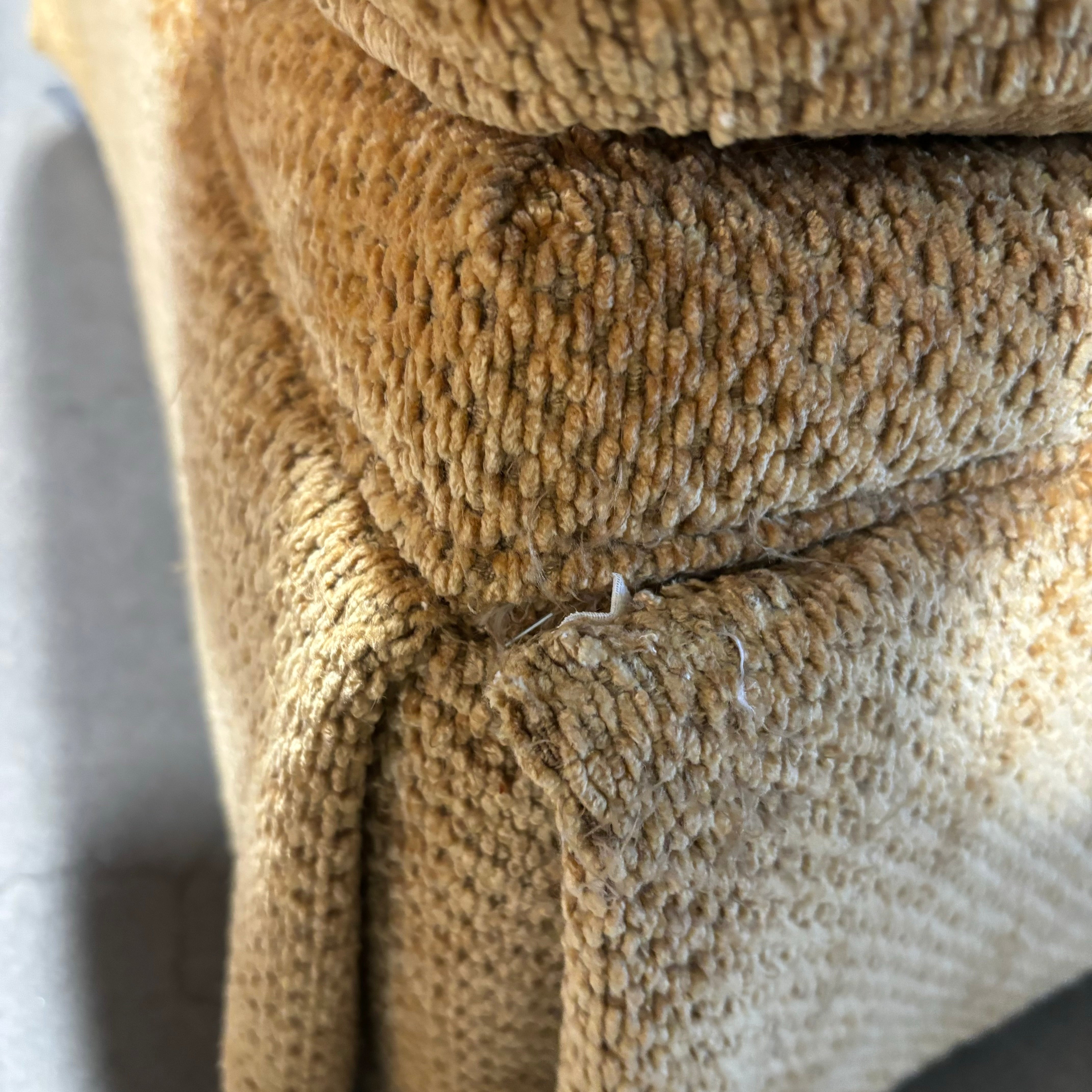 William Alan Gold Chenille Woven Chair 44"x 38"x 31"