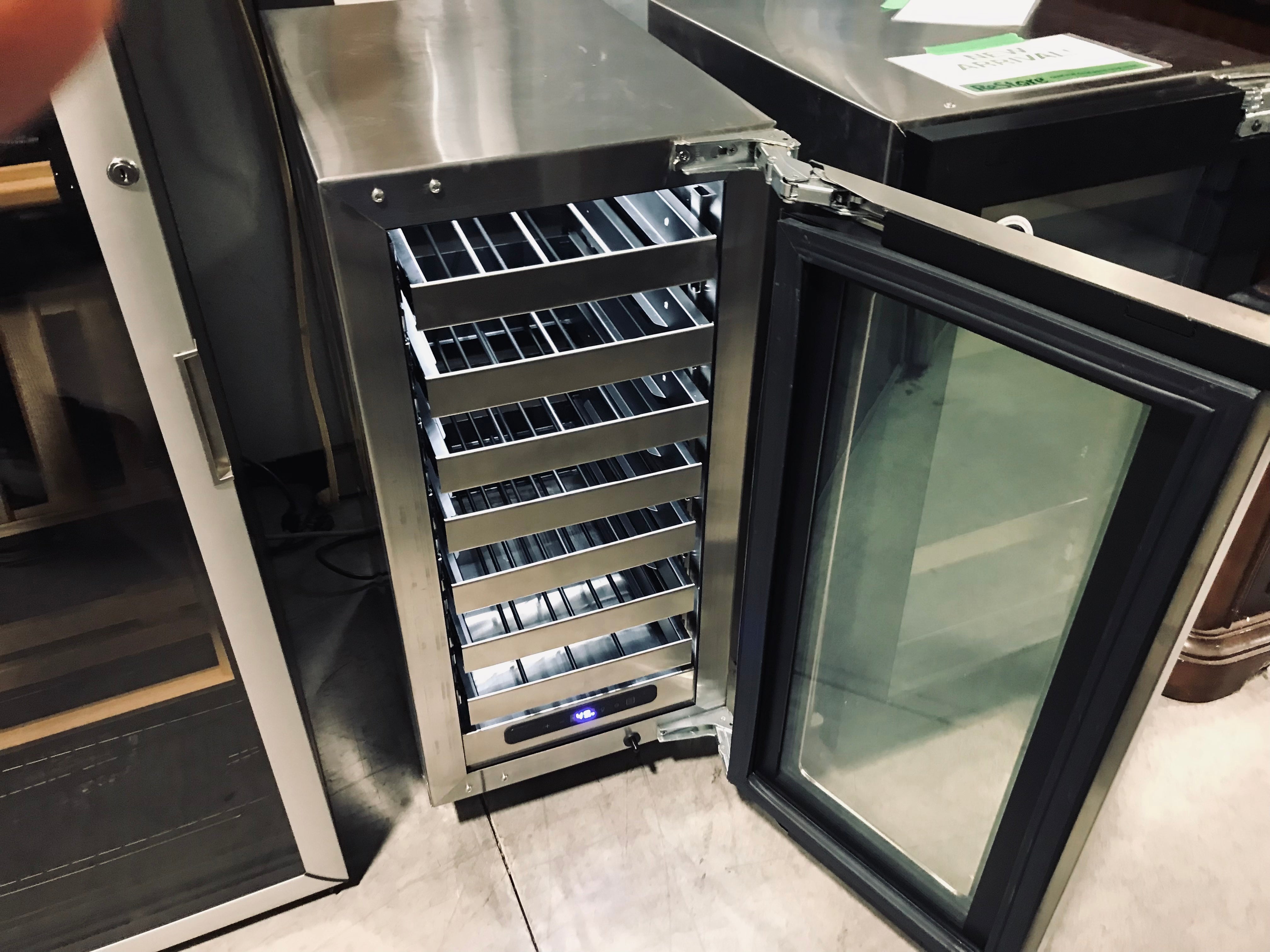 U-Line Home 15" Stainless Steel 18 Bottle Wine Cooler 15"x 23"x 33.5" (Like New)