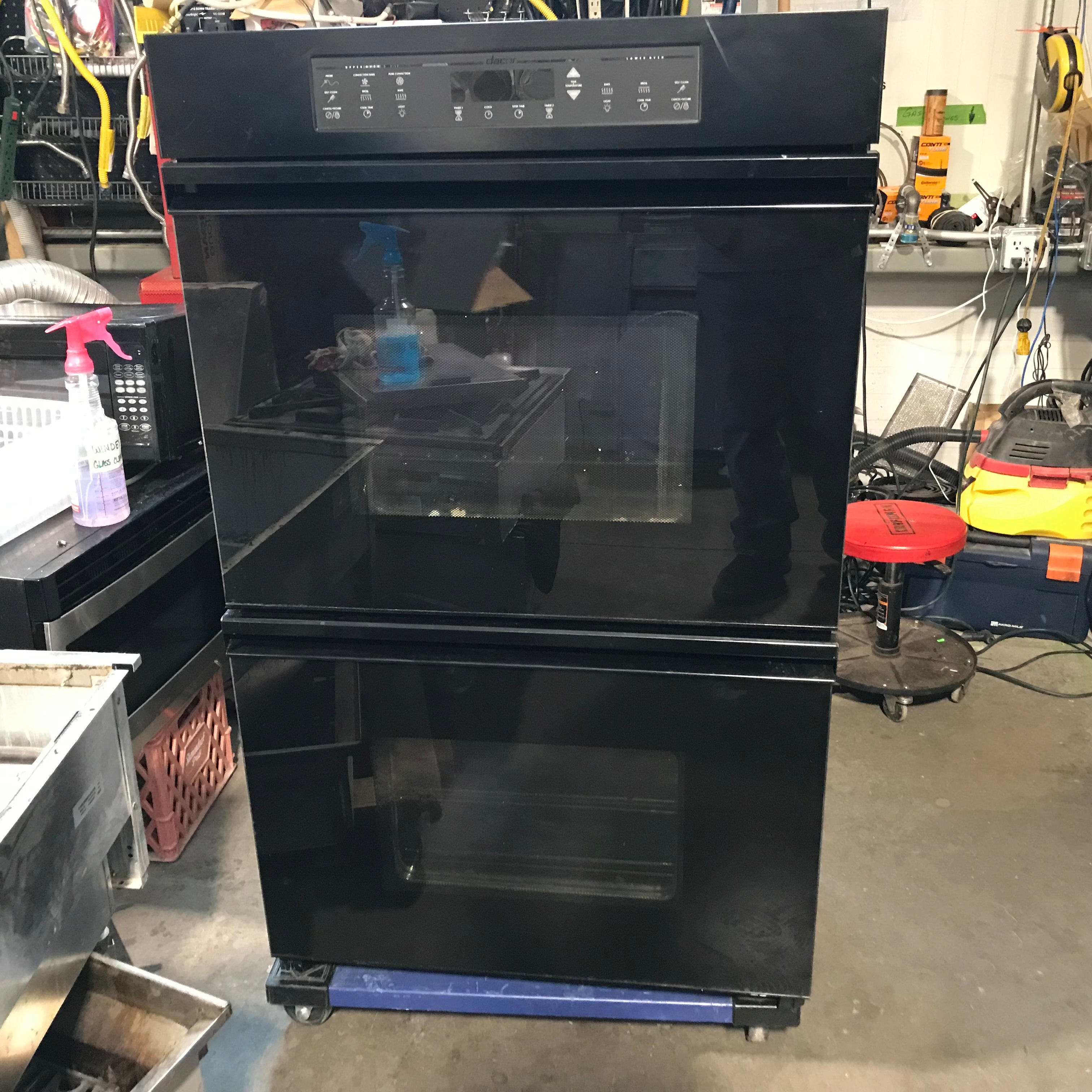 Dacor Black Double Oven Wall Oven 30"x 25"x 50"