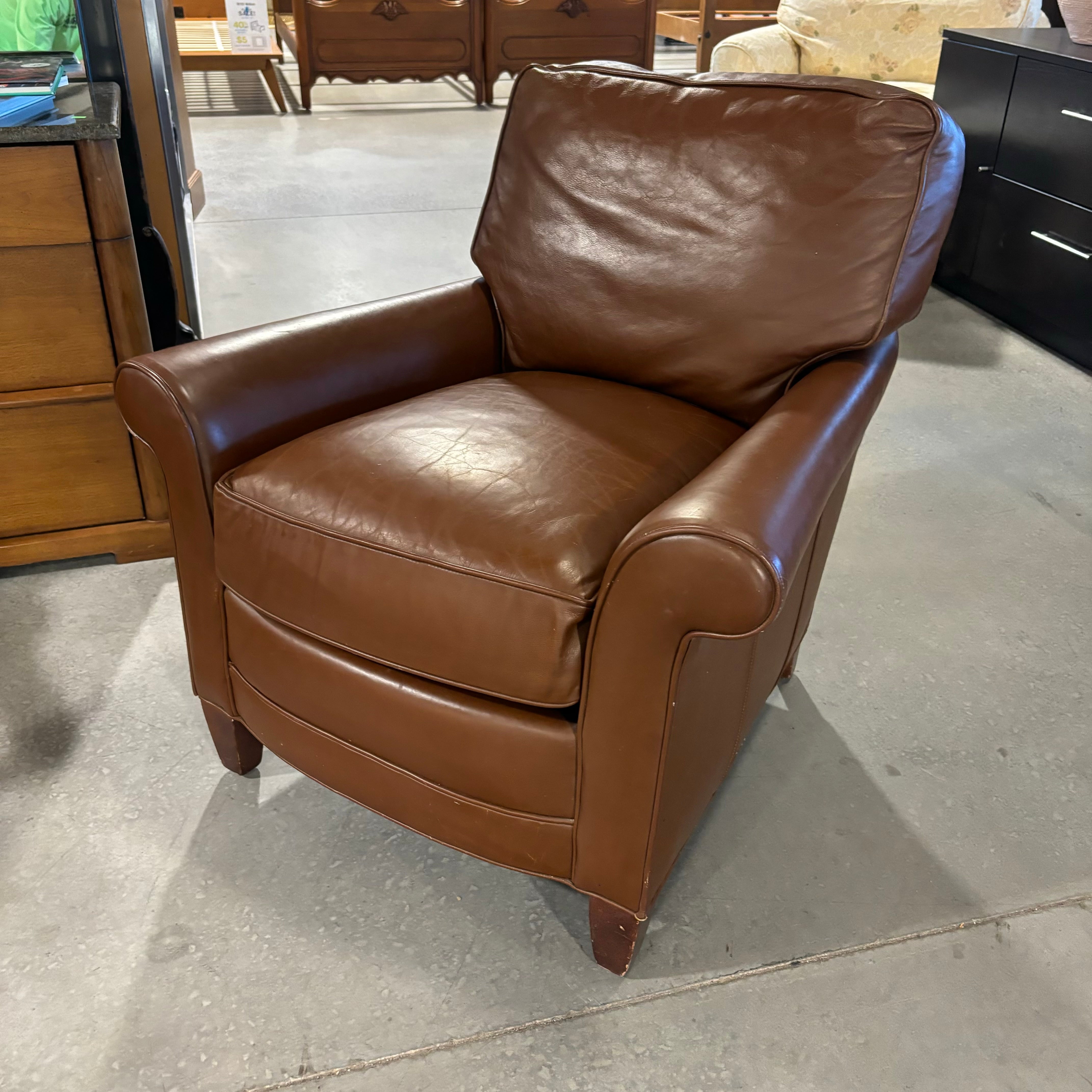 Hancock & Moore Leather Chair 35"x 40"x 32"