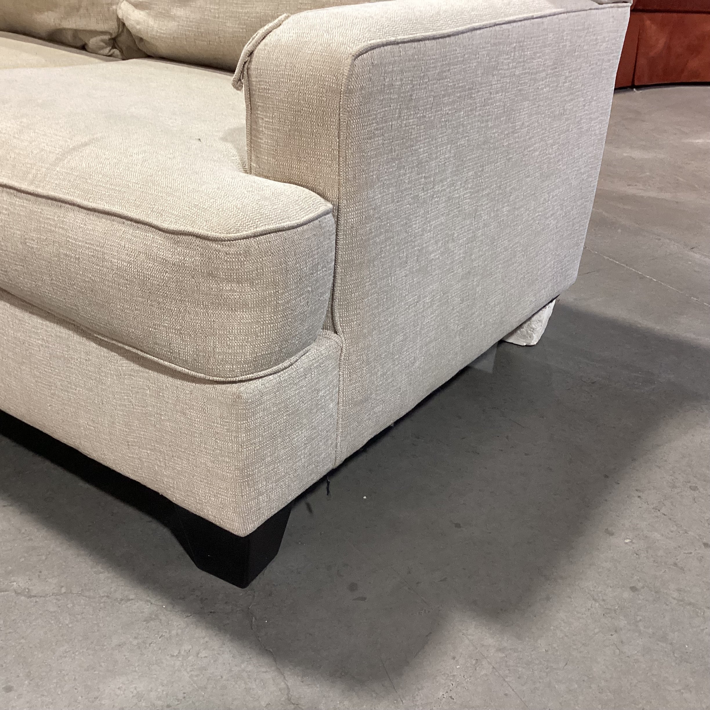Beige Woven Queen Sleeper Sofa 85"x 38"x 37"