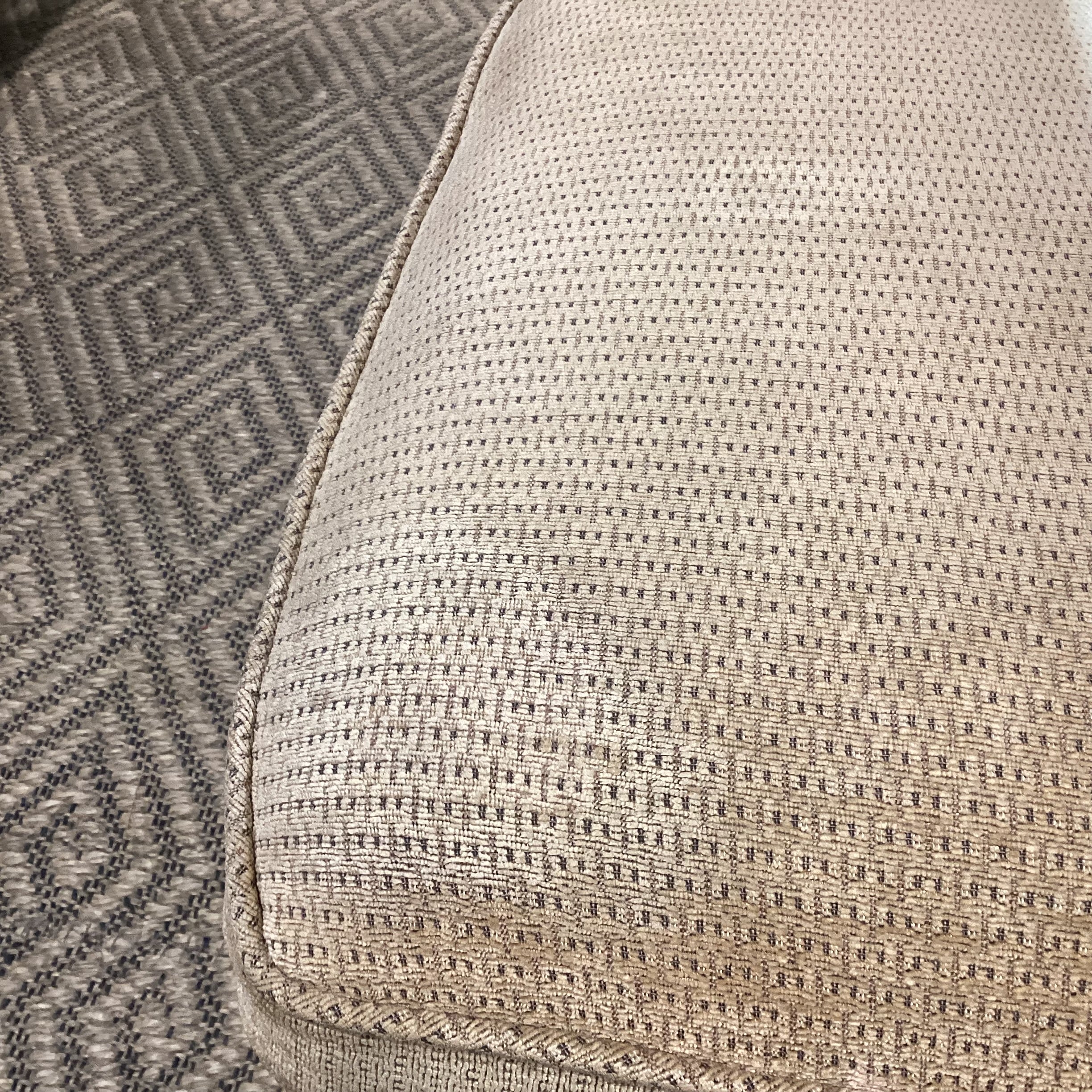 Golden Chenille Woven Roll Arm & Back Sofa 97"x 42"x 29"