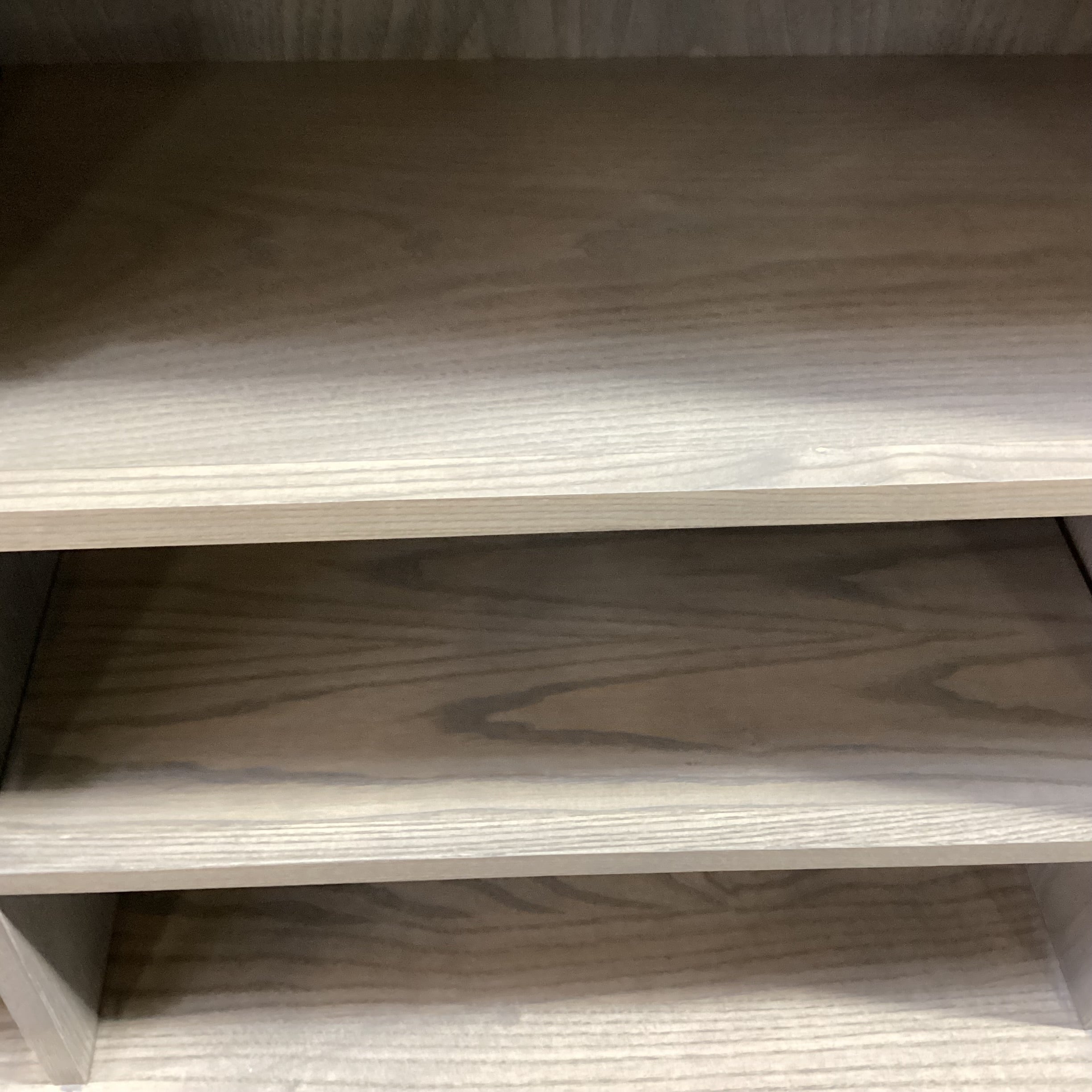 Shell Lake Wood Crafters Natural Ash with Ash Shell Stain Bottom 2 Drawer File Cabinets Double Bookcase Shelves 45.5"x 19"x 81"