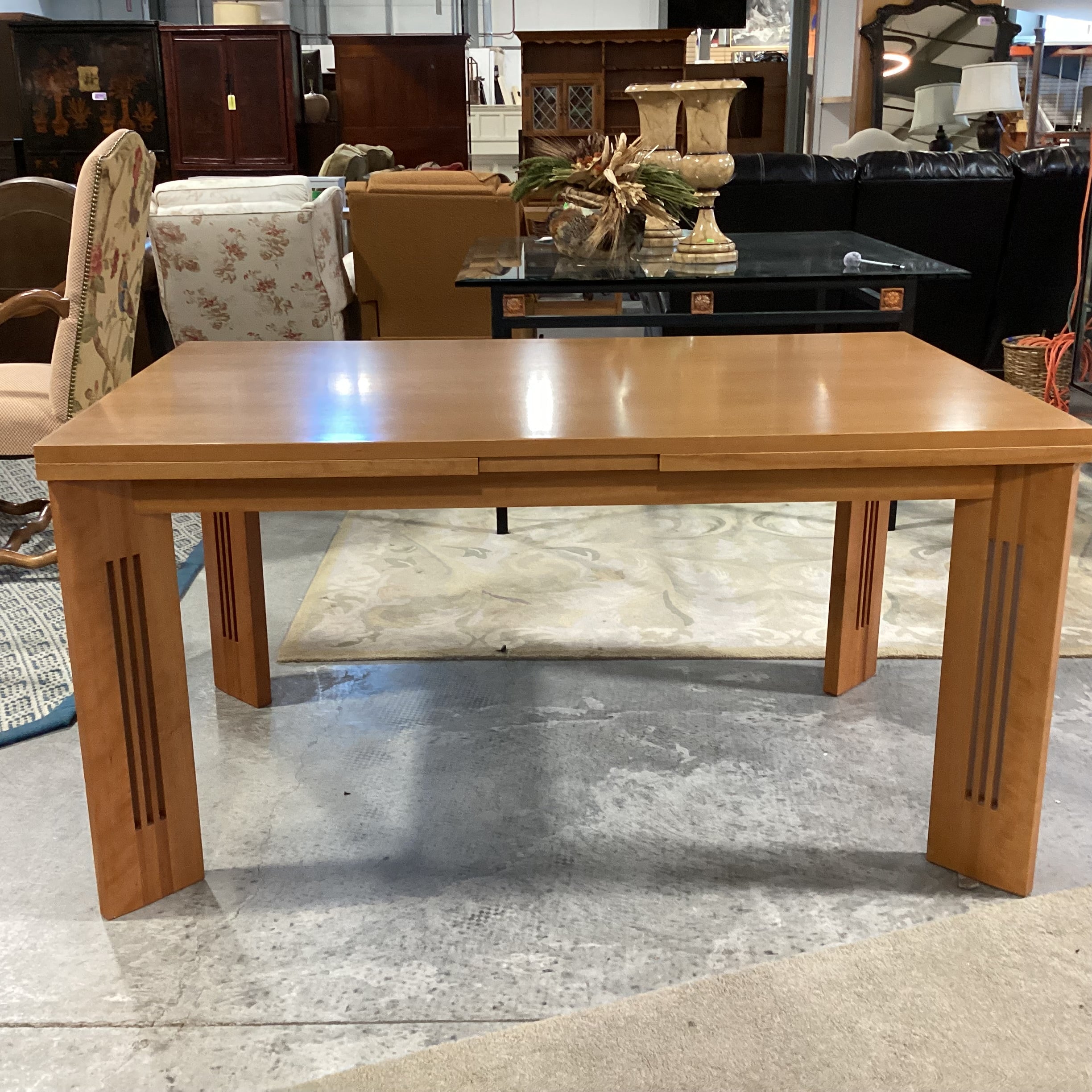 C R Mackintosh by Cassina Berlino Extendable Dining Table 57" to 104.5"x 35.5"x 29.5"