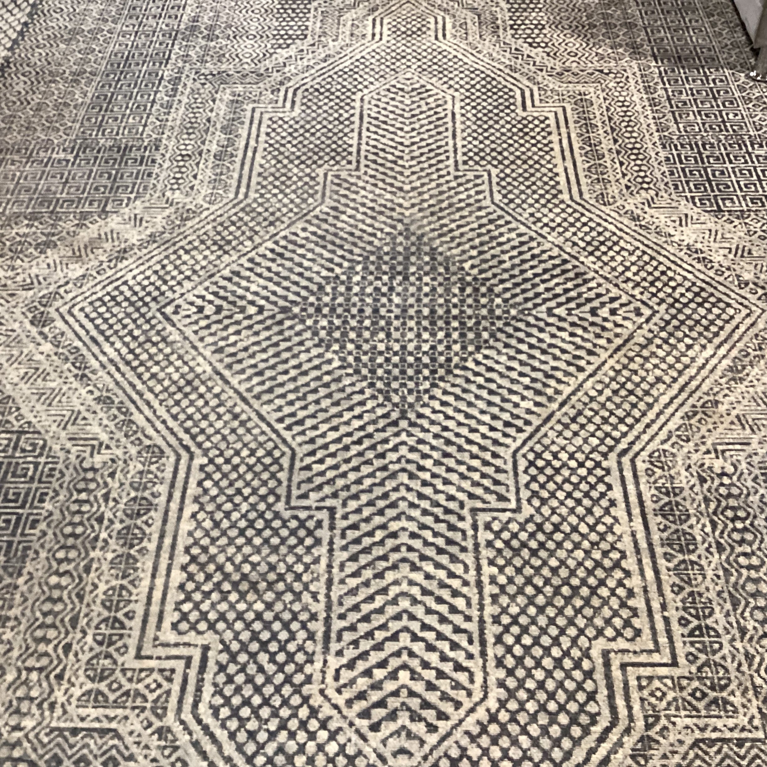 West Elm Indra Flatweave Indigo & Cream Viscose & Cotton Rug 9'x 12'