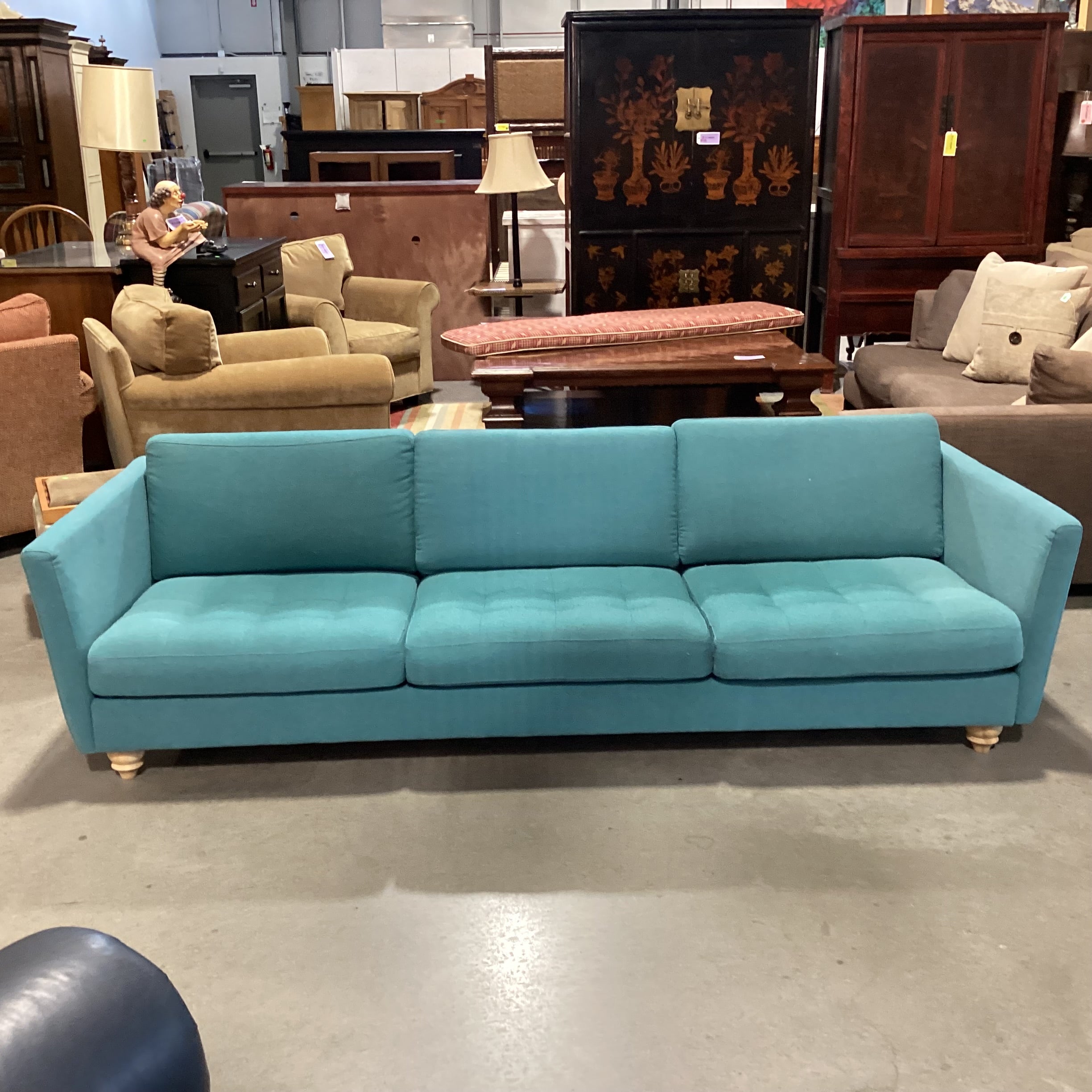 BoConcept Osaka Teal Sofa 95"x 34"x 24"