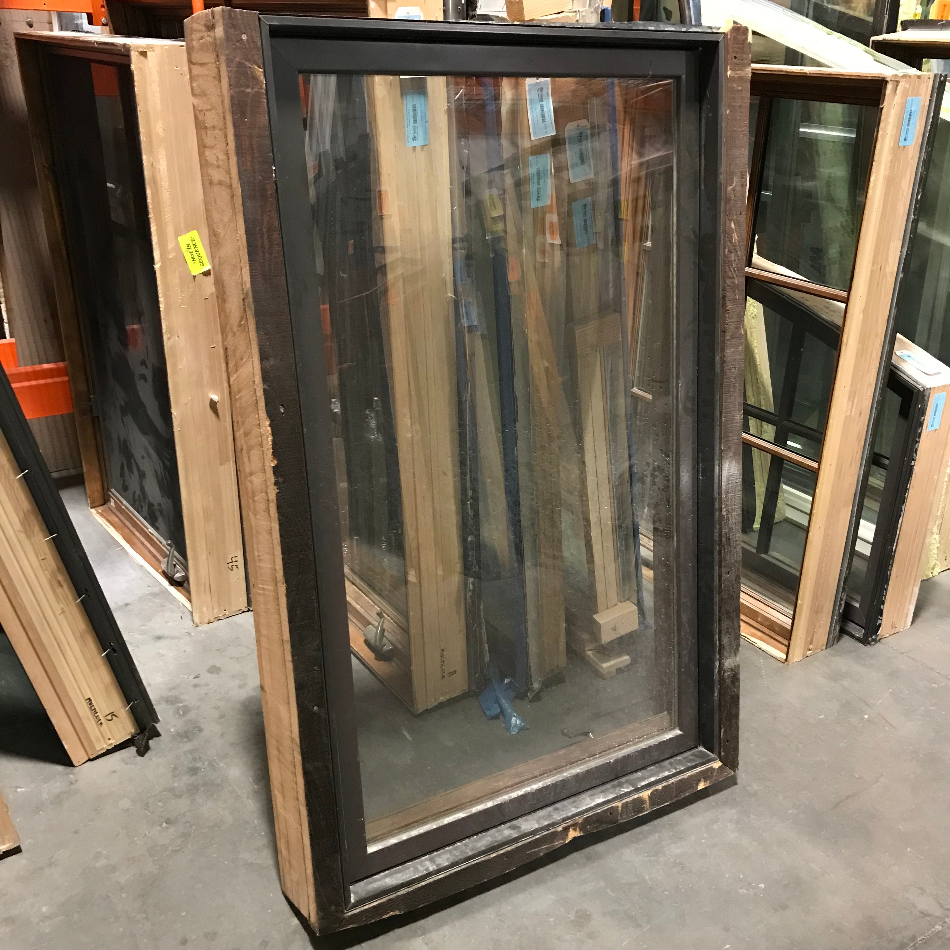 35.5"x 59.25"x 6.75" Brown Metal Clad Single Casement Exterior Window