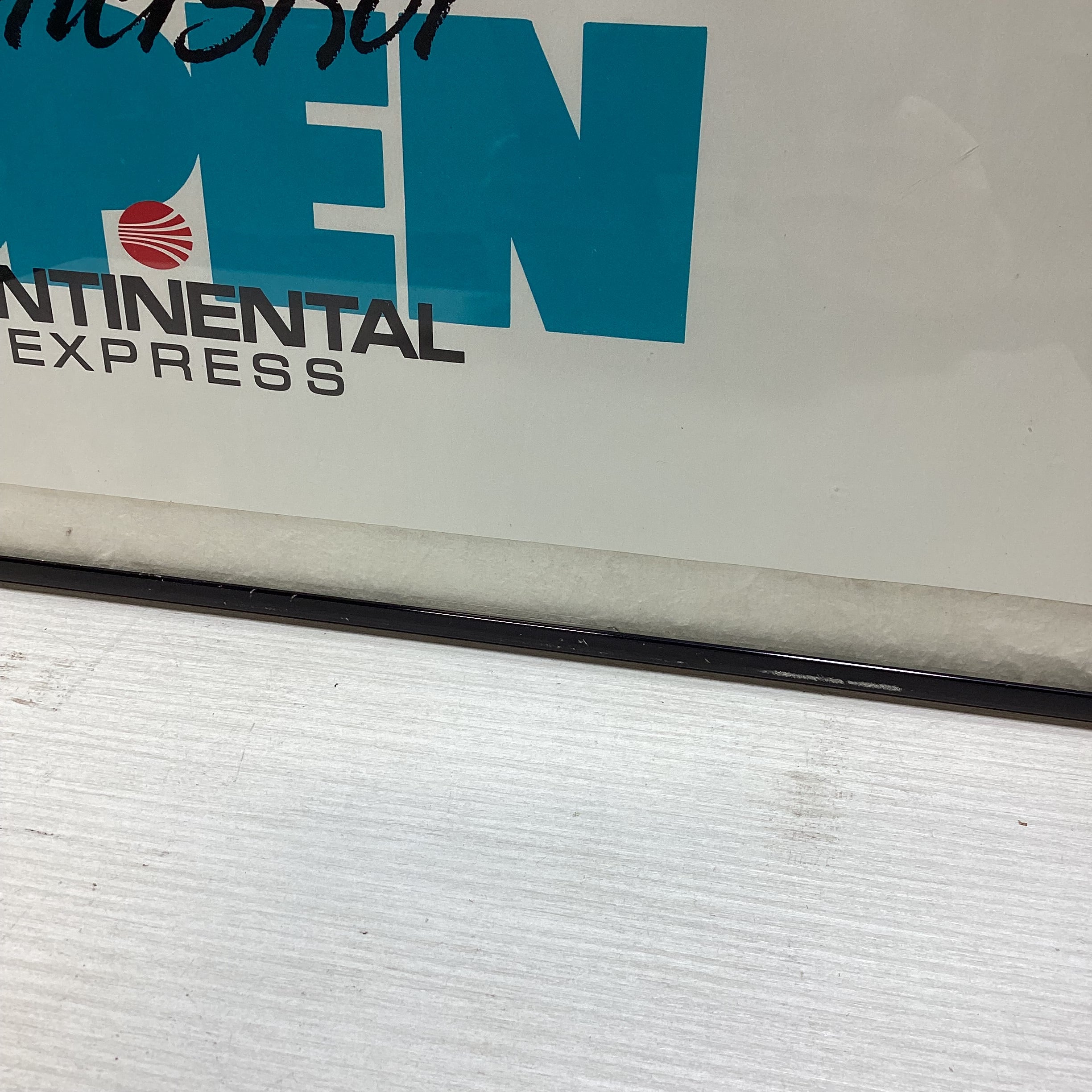Vintage 1990 Aspen Winterskol Continental Express Poster 20" x 28.5"