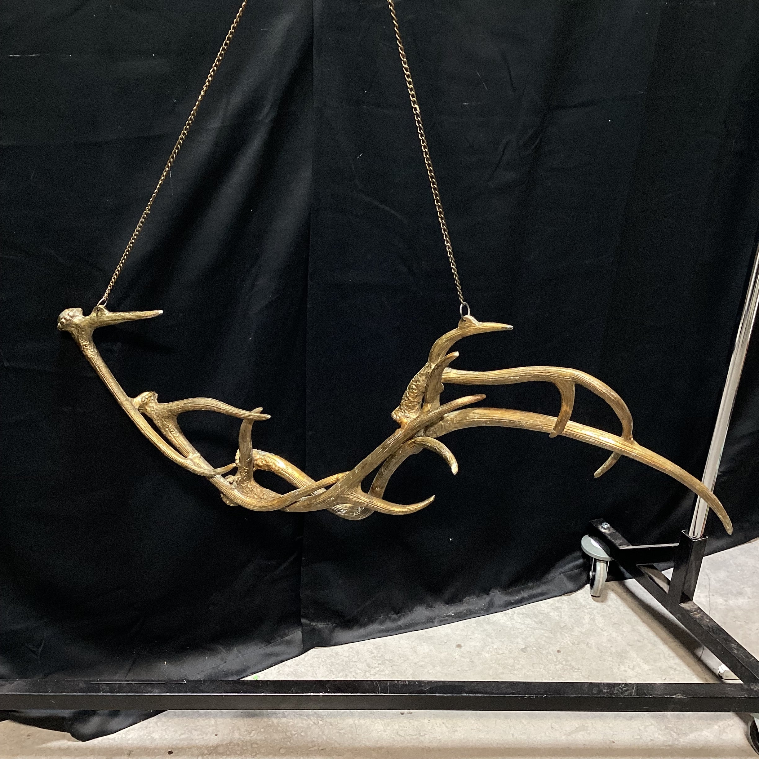 Faux Antler Aluminum Cast Hanging Art (1) 43" x 65"
