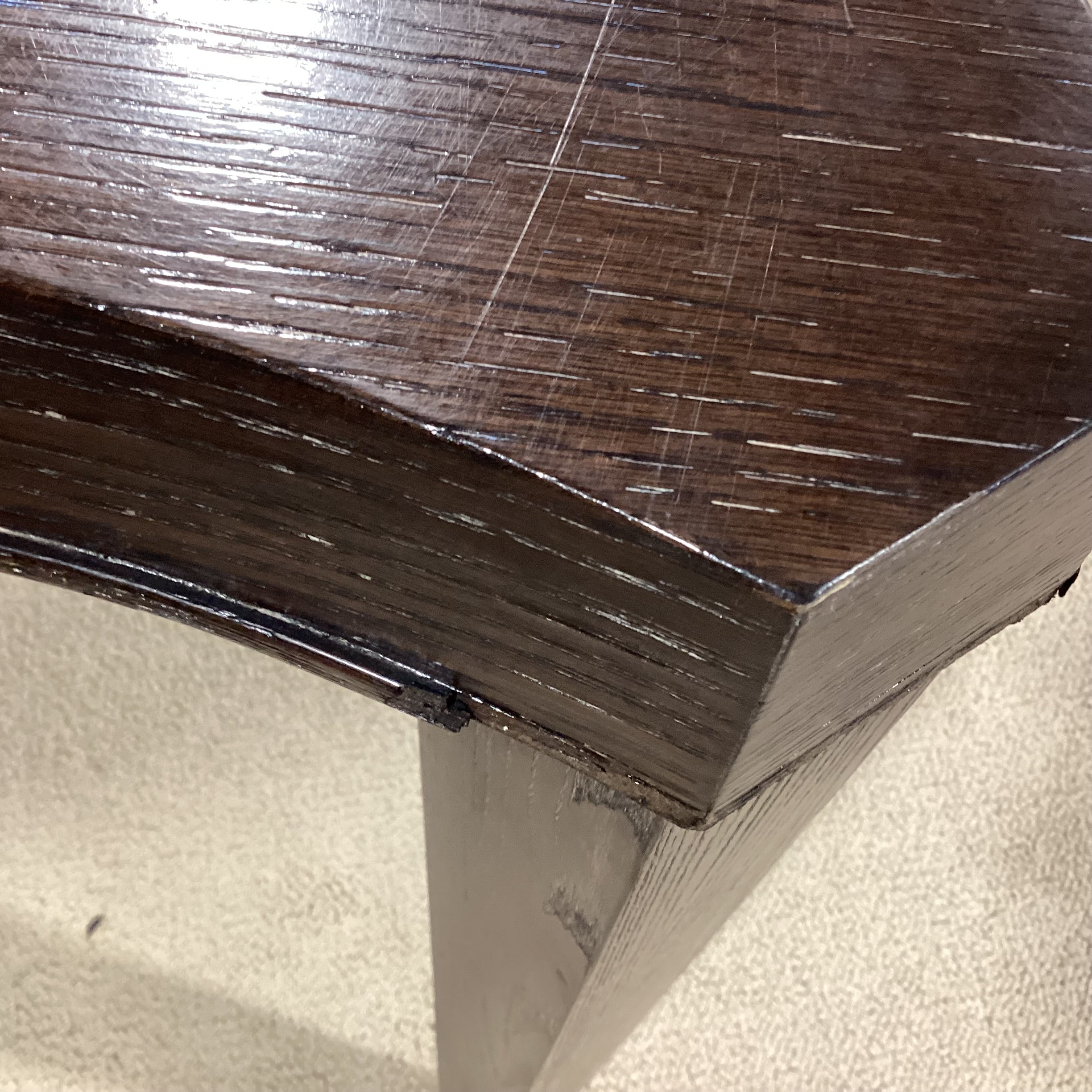 Bernhardt Clarendon Collection Ash Solids & Quartered White Oak Veneers 1 Leaf Dining Table 79" to 103"x 47"x 30"