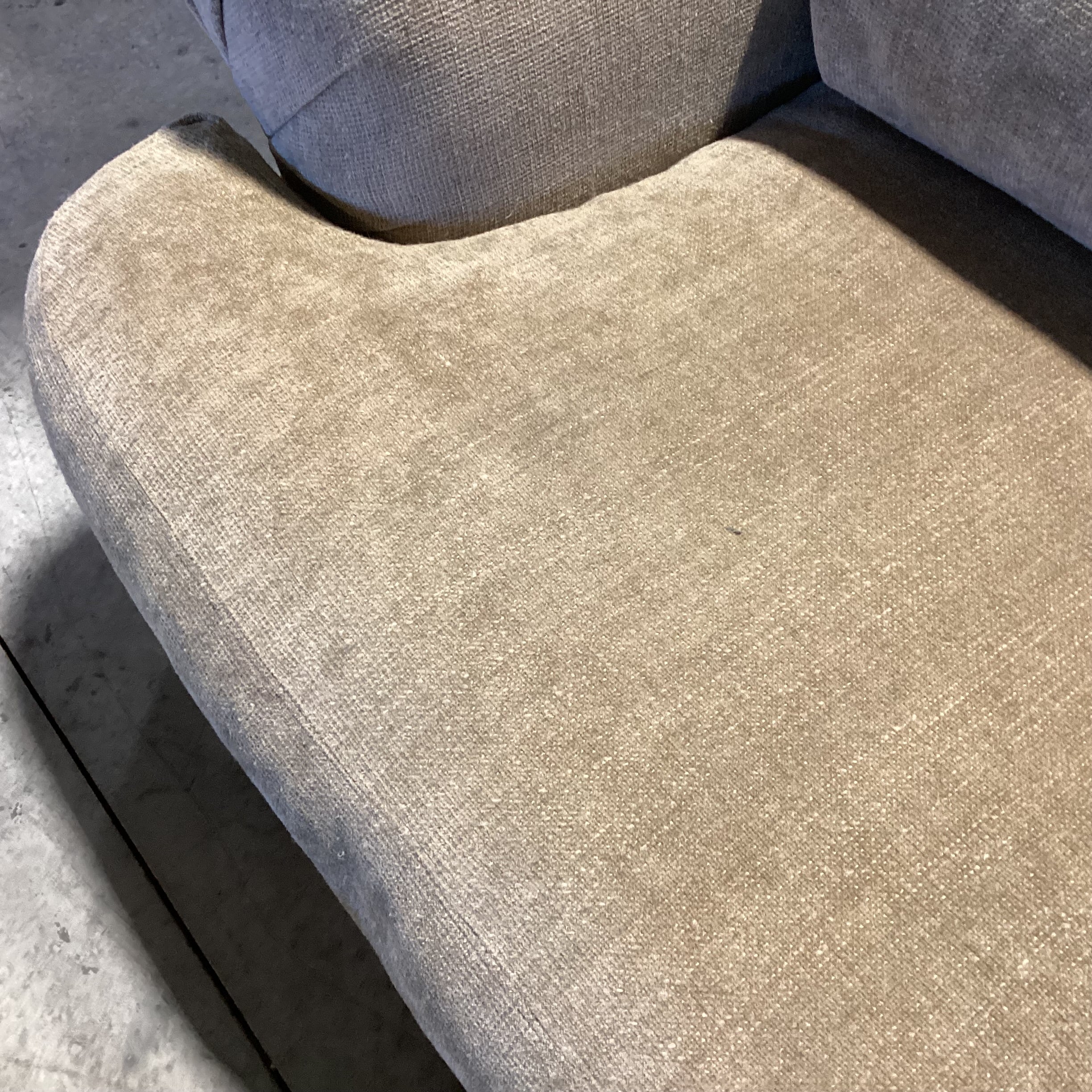 Sage Chenille Woven Down Mix 2 Piece Sectional 102"x 102"x 42"x 30"