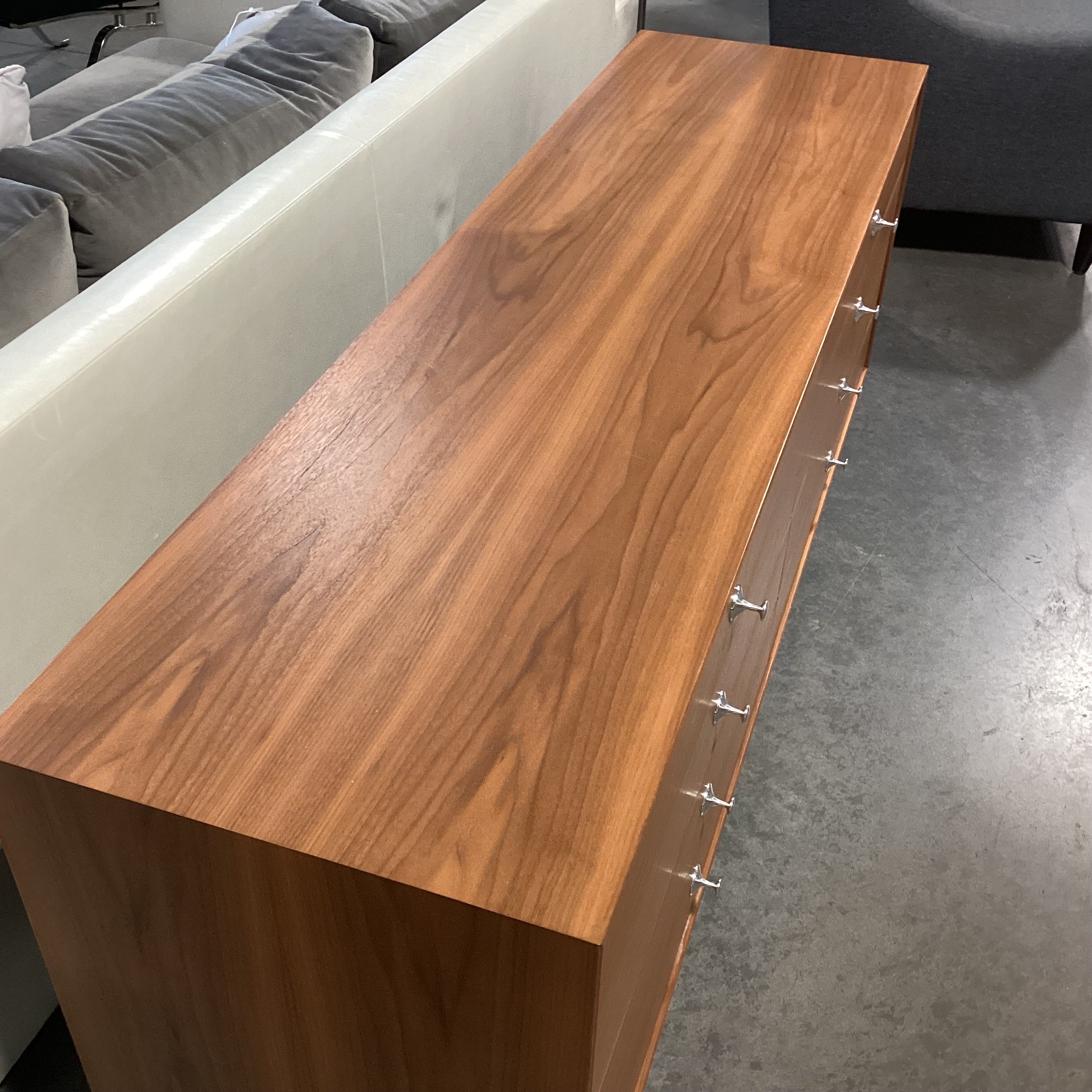 Herman Miller George Nelson Walnut Thin Edge 8 Drawer Dresser 67"x 19"x 29"