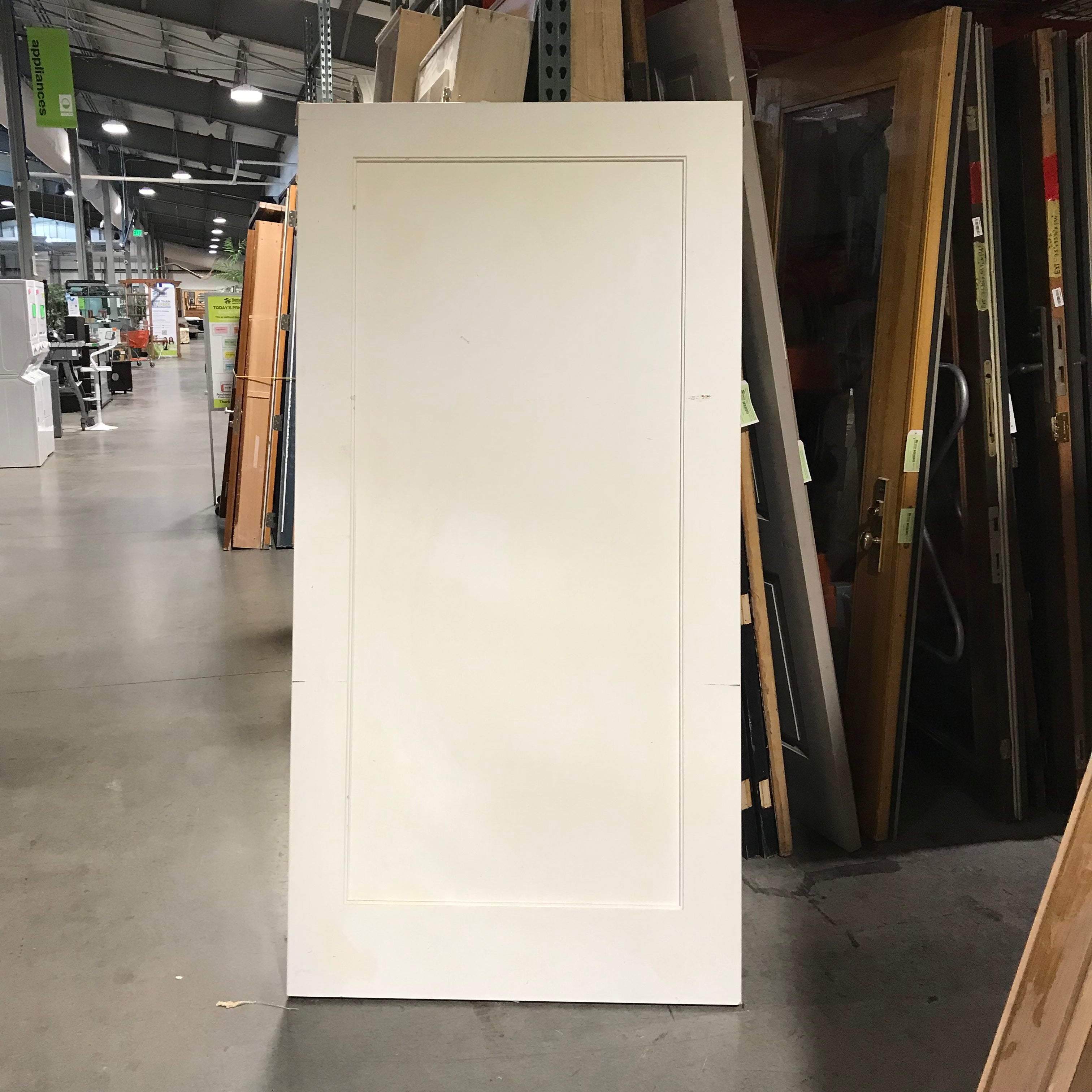 42"x 84"x 1.75" Primed Shaker Style Single Panel Slab