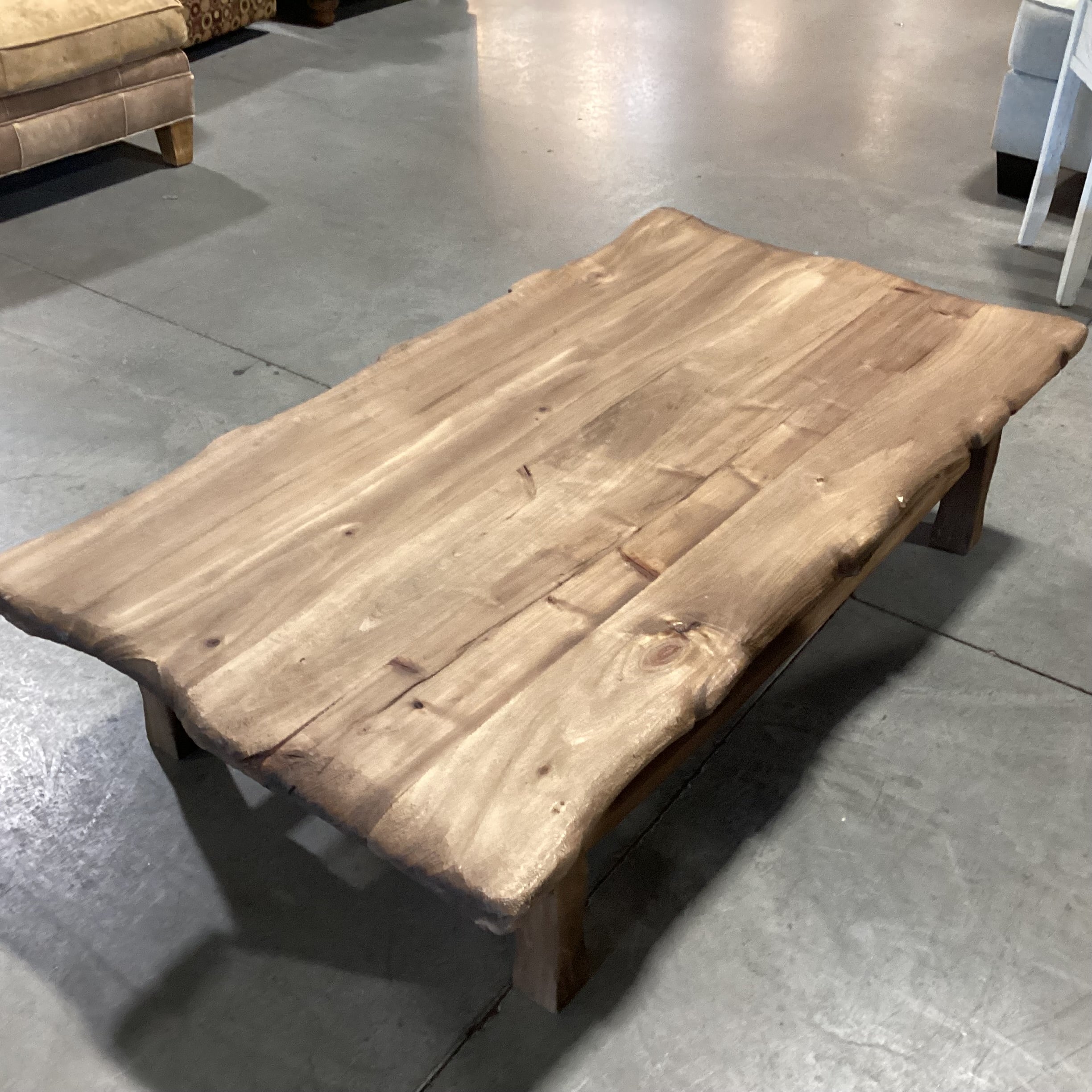 Rustic Wood Coffee Table 55"x 30"x 14"