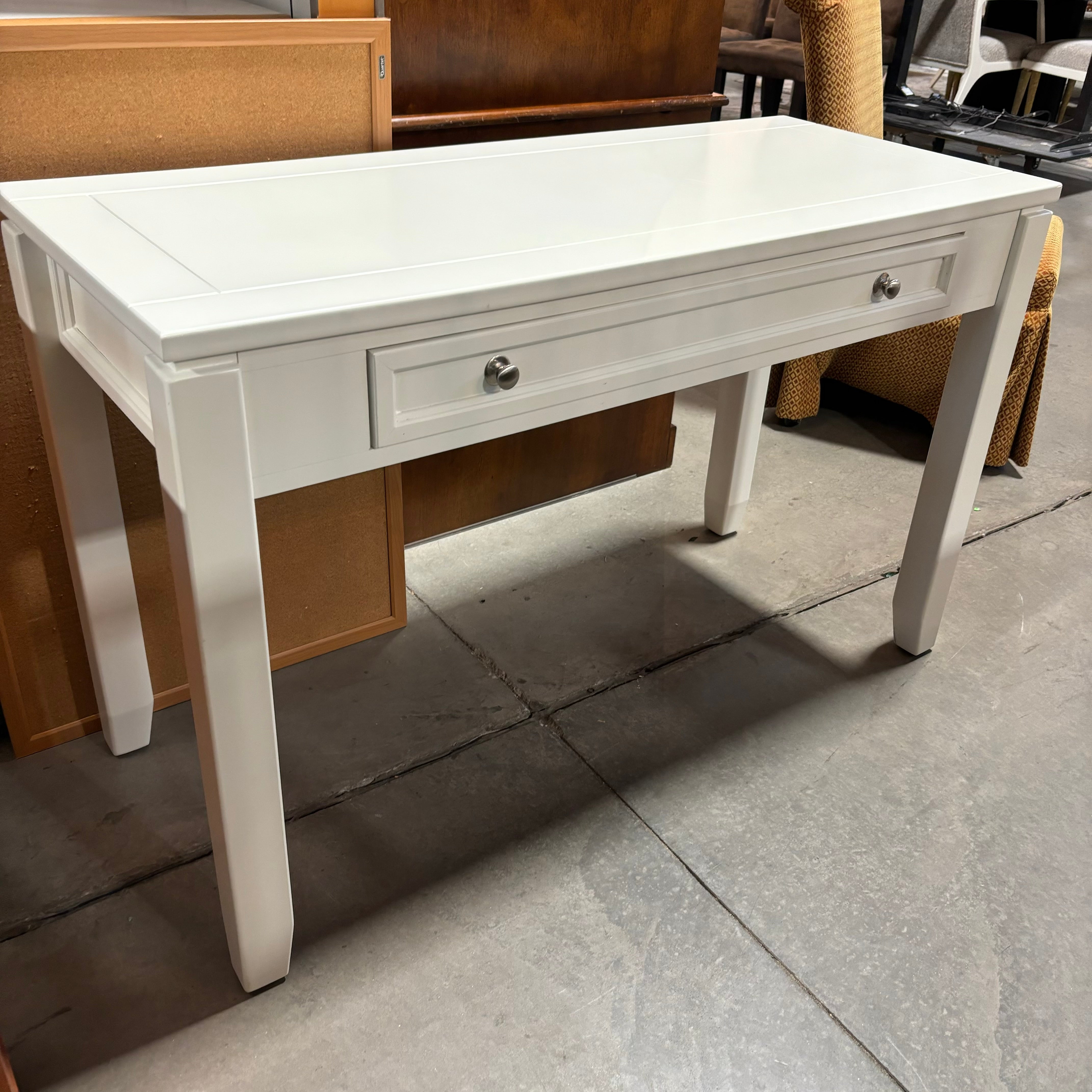 Orange Wood Style Laminate & Steel Multi Surface L Shaped Desk 55.5"x 45.5"x 39.5"
