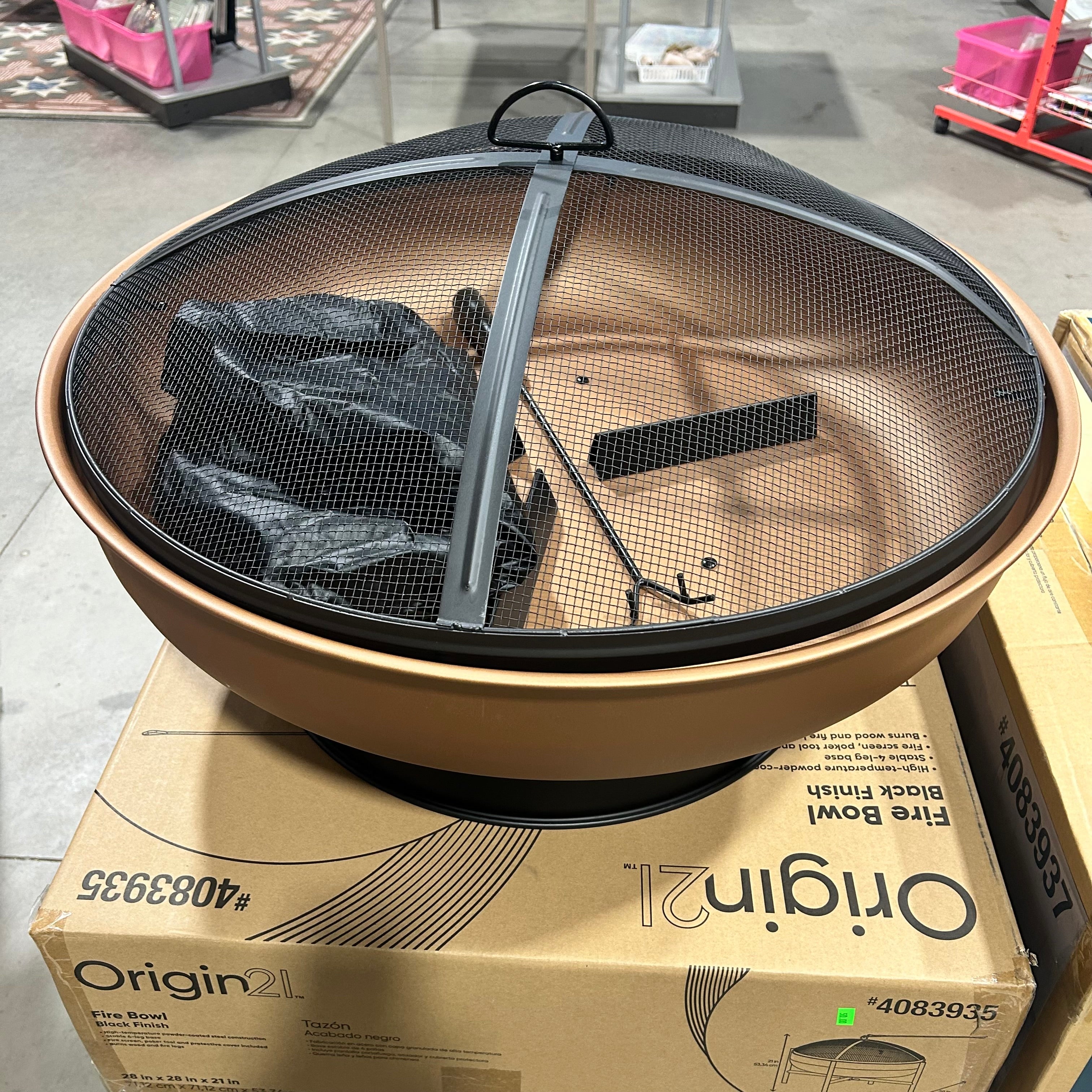 Origin 21 copper Fire Bowl 28"x 21'